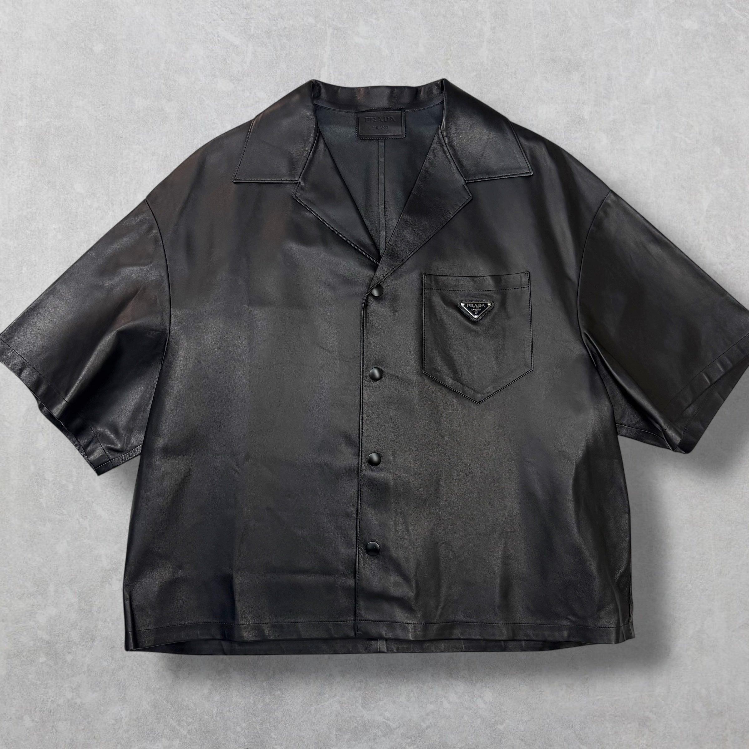 Prada Nappa Leather Shirt 54 (XL)