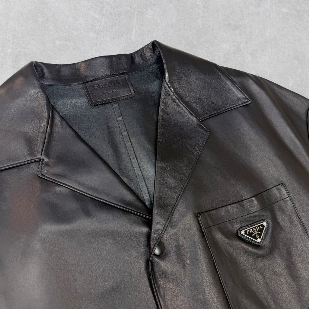 Prada Nappa Leather Shirt 54 (XL)