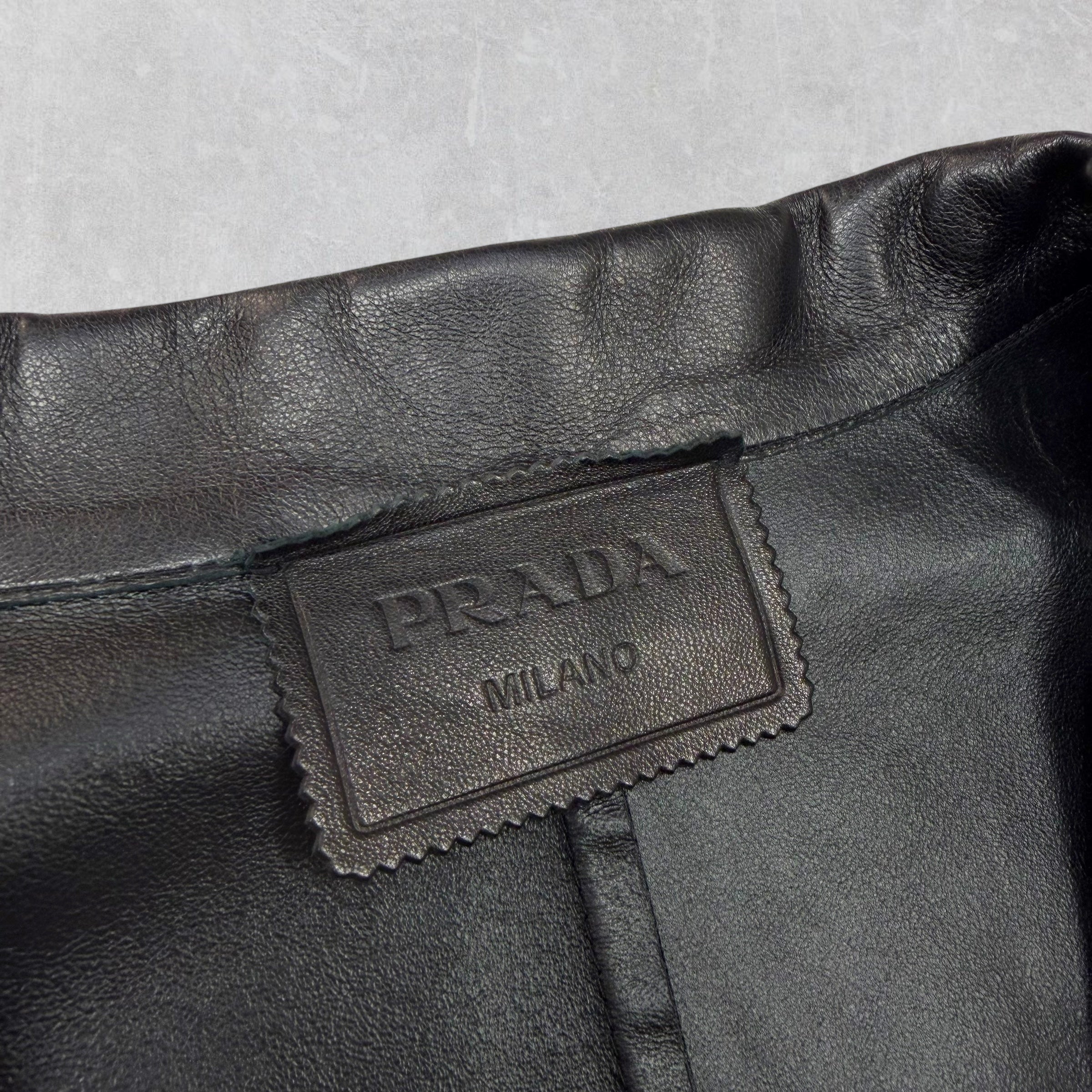 Prada Nappa Leather Shirt 54 (XL)