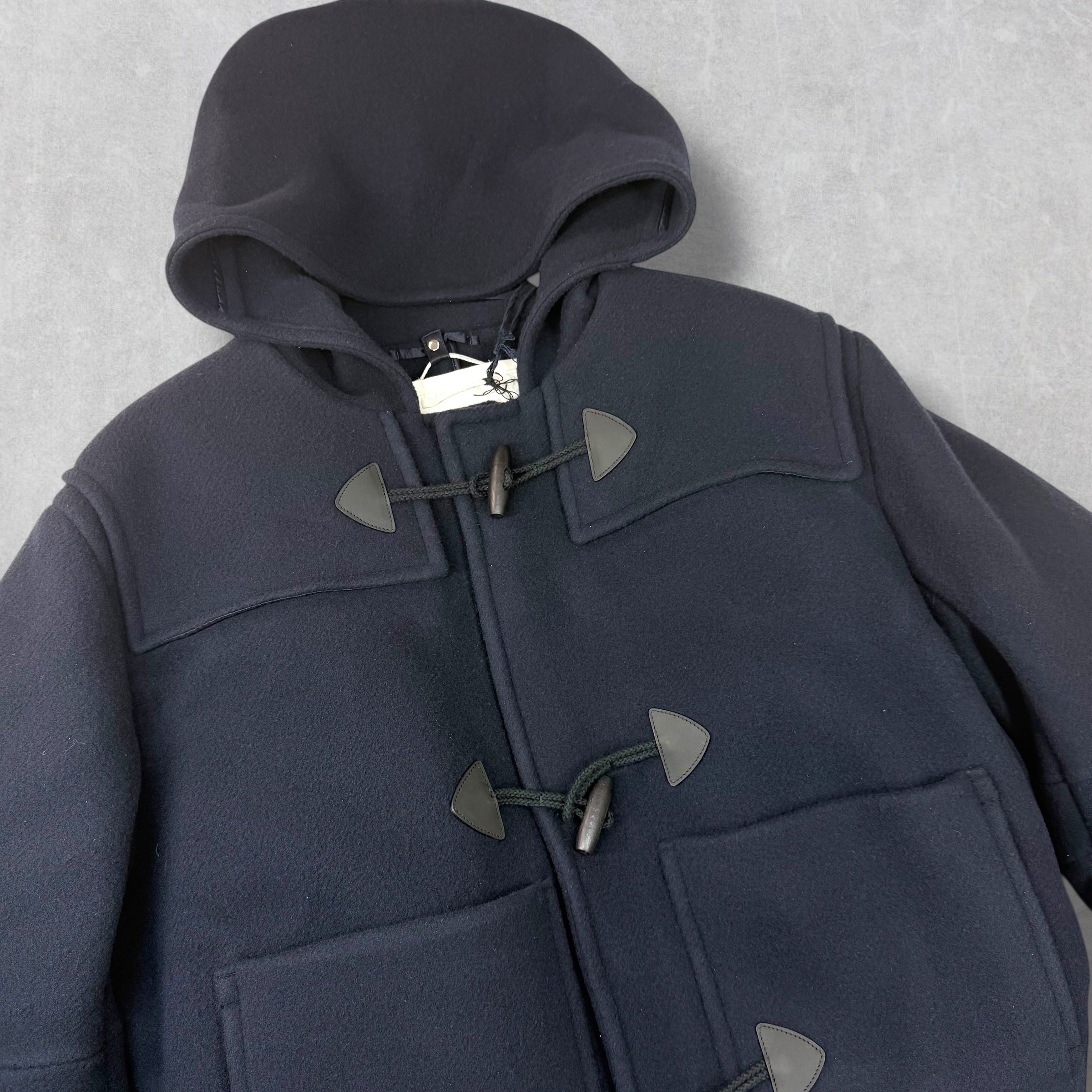 Prada Cropped Wool Down Padded Duffle Coat XL