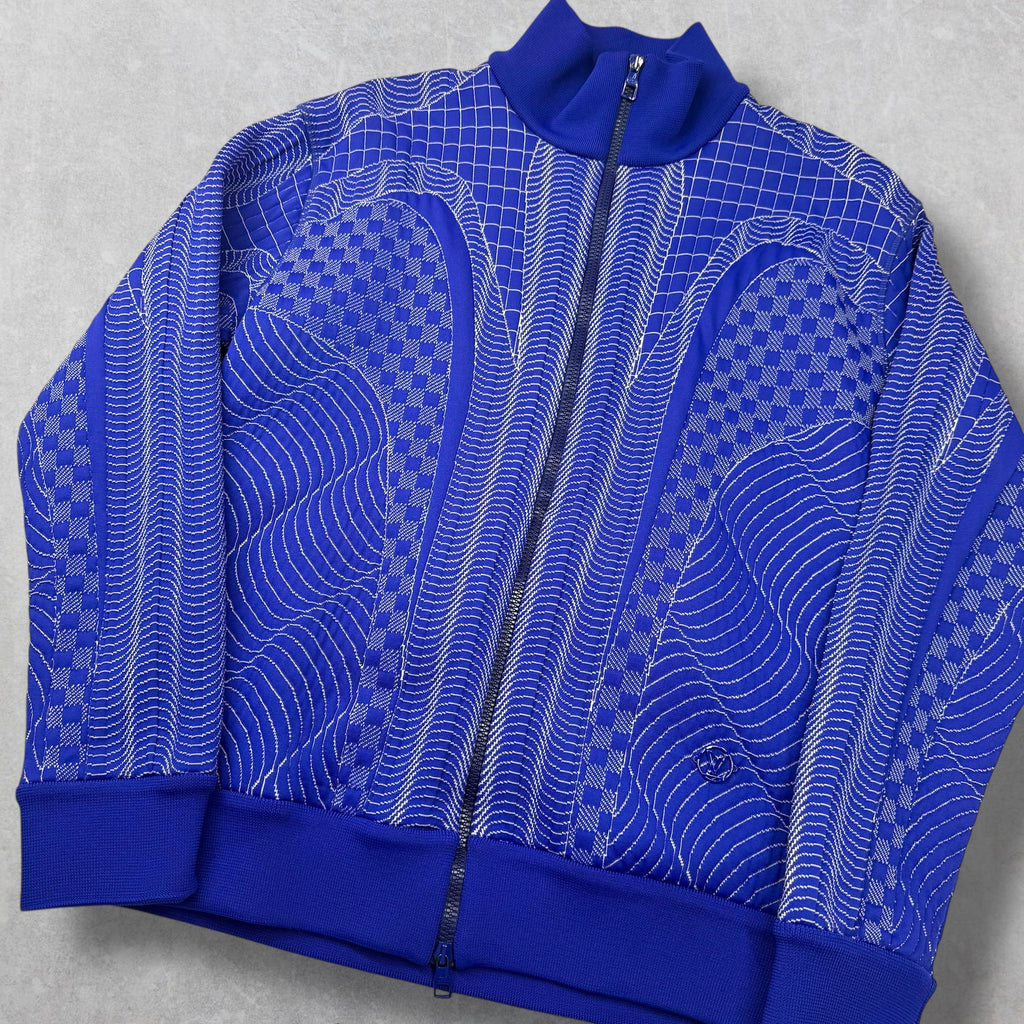 Louis Vuitton Blue Damier Technical Blouson L