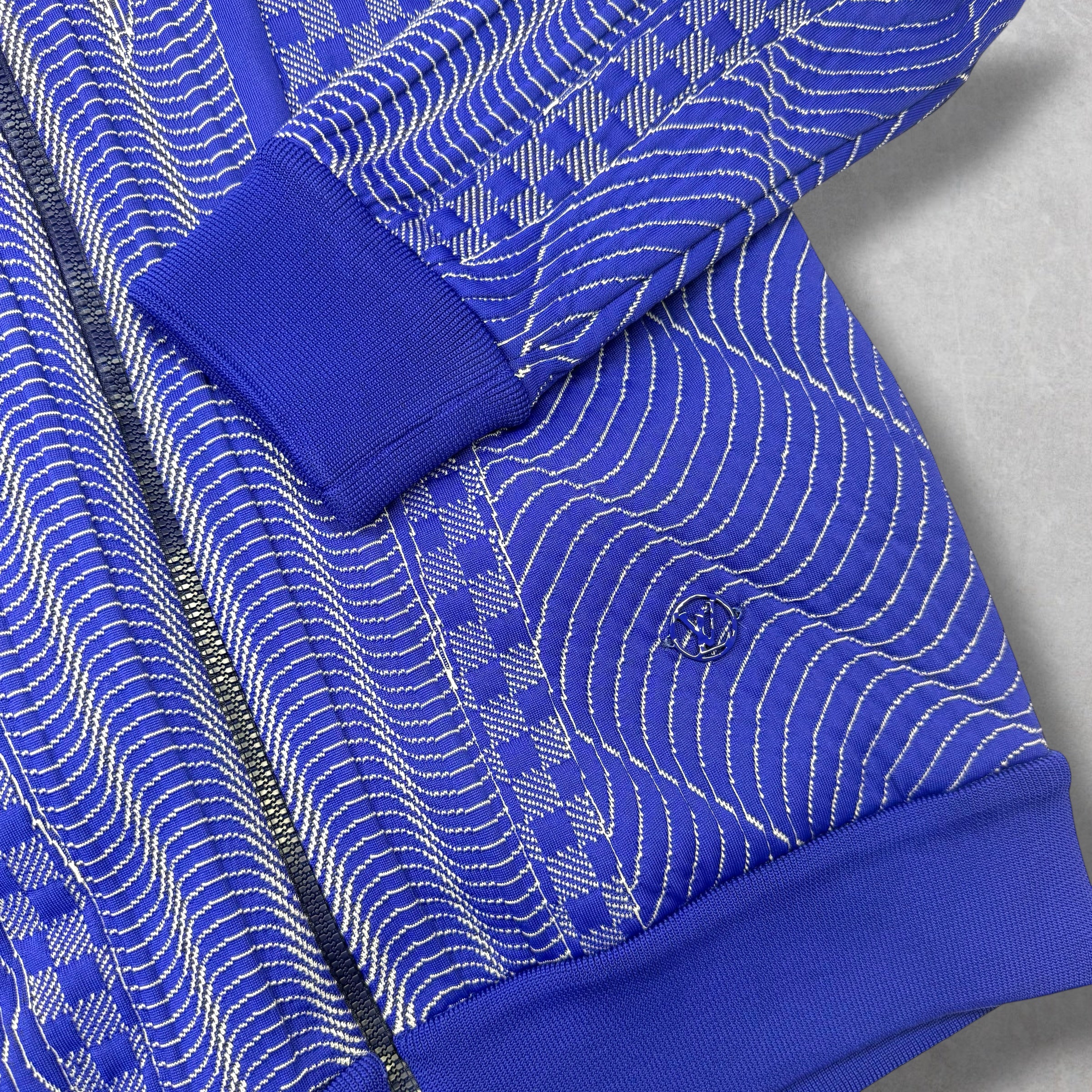 Louis Vuitton Blue Damier Technical Blouson L