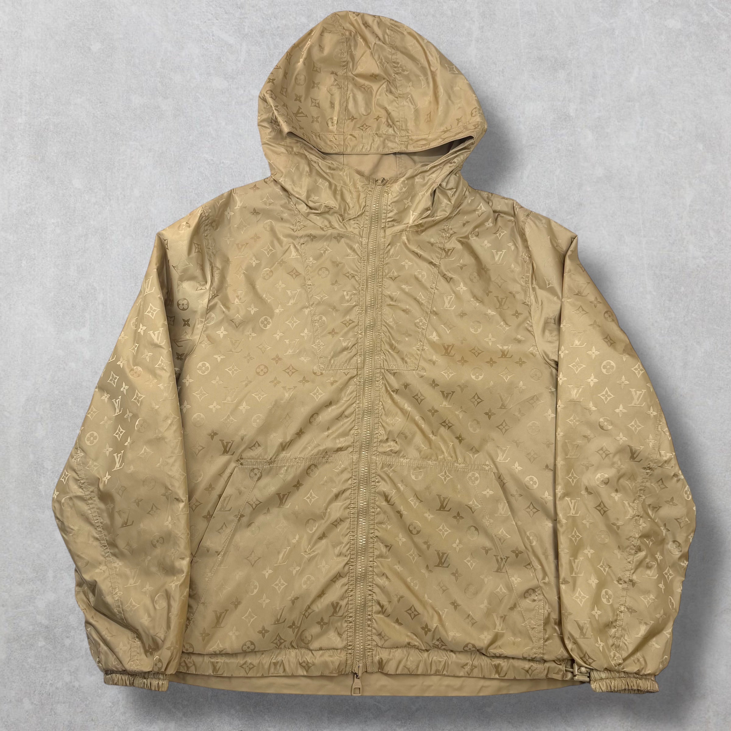 Louis Vuitton Monogram Reversible Windbreaker Gold 46 (S)