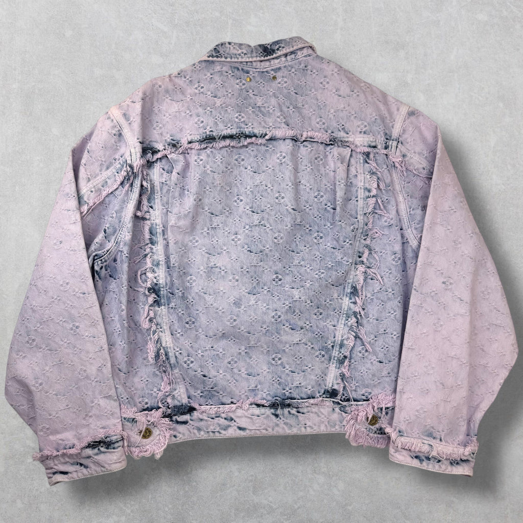 Louis Vuitton Fringed Monogram Boyhood Denim Jacket Size 54 (XL)