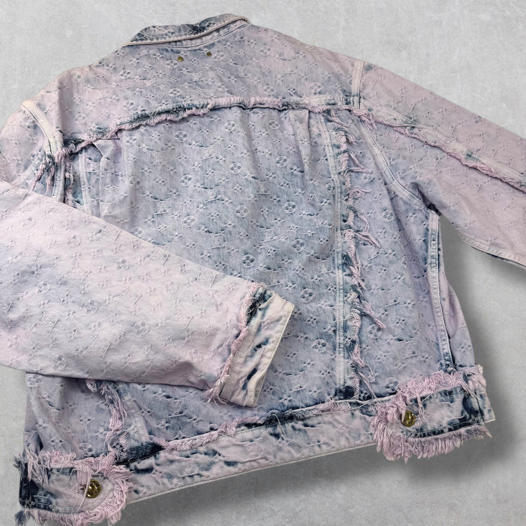 Louis Vuitton Fringed Monogram Boyhood Denim Jacket Size 54 (XL)