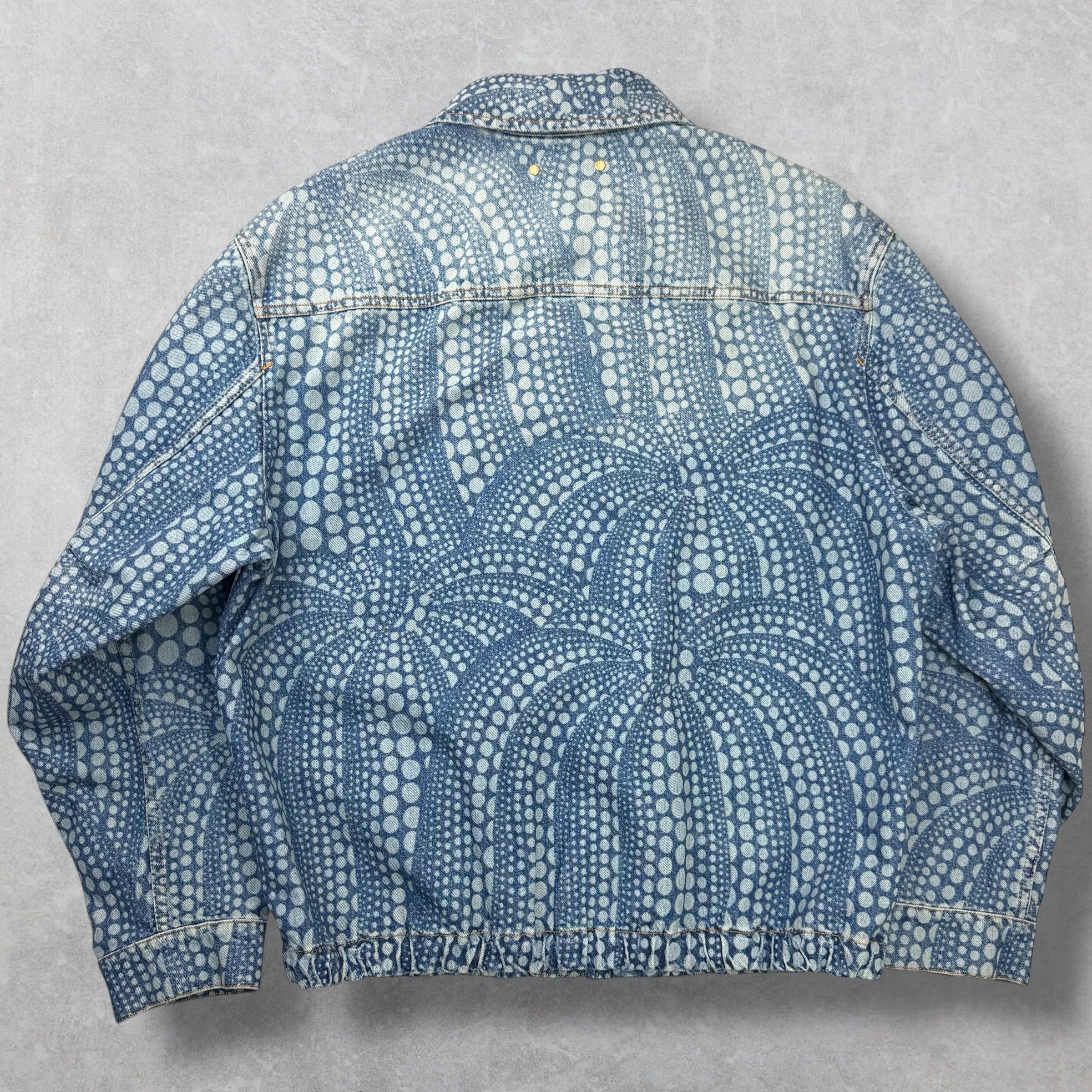 Louis Vuitton x Yayoi Kasuma All-Over Denim Blouson 50 (L)
