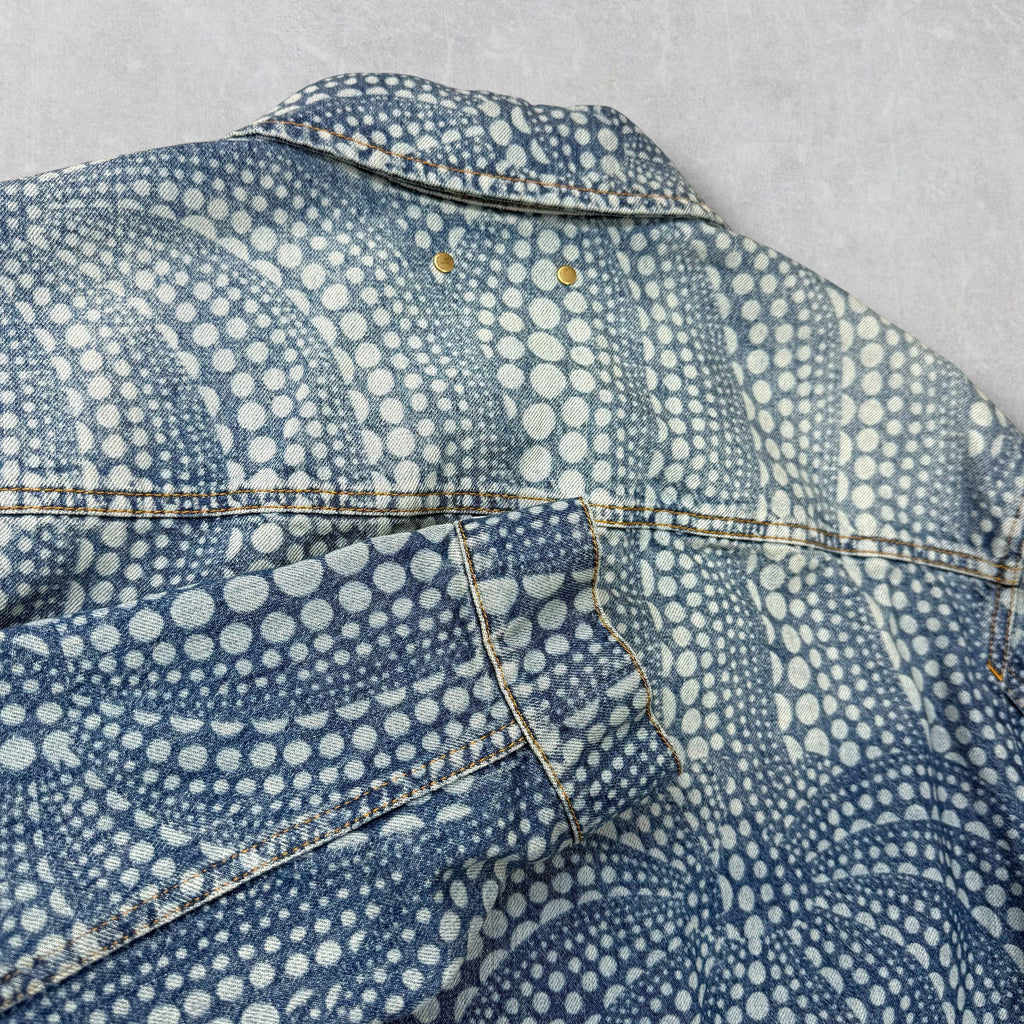 Louis Vuitton x Yayoi Kasuma All-Over Denim Blouson 50 (L)