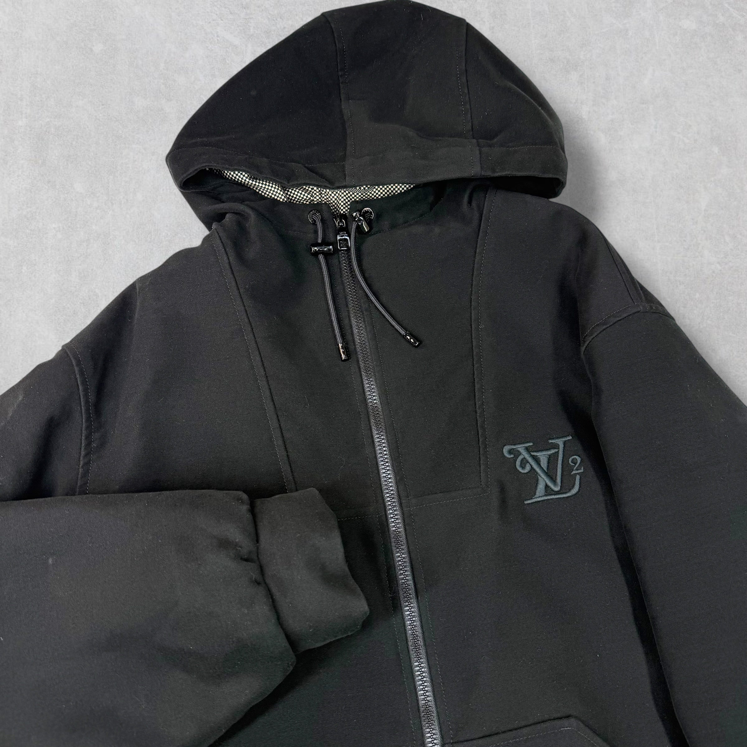Louis Vuitton x Nigo Embroidered Padded Moleskine Parka 48 (M)