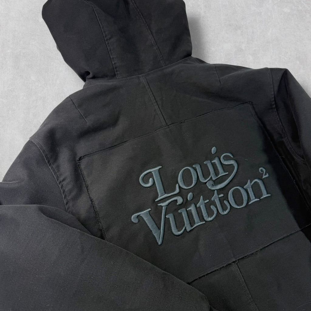 Louis Vuitton x Nigo Embroidered Padded Moleskine Parka 48 (M)