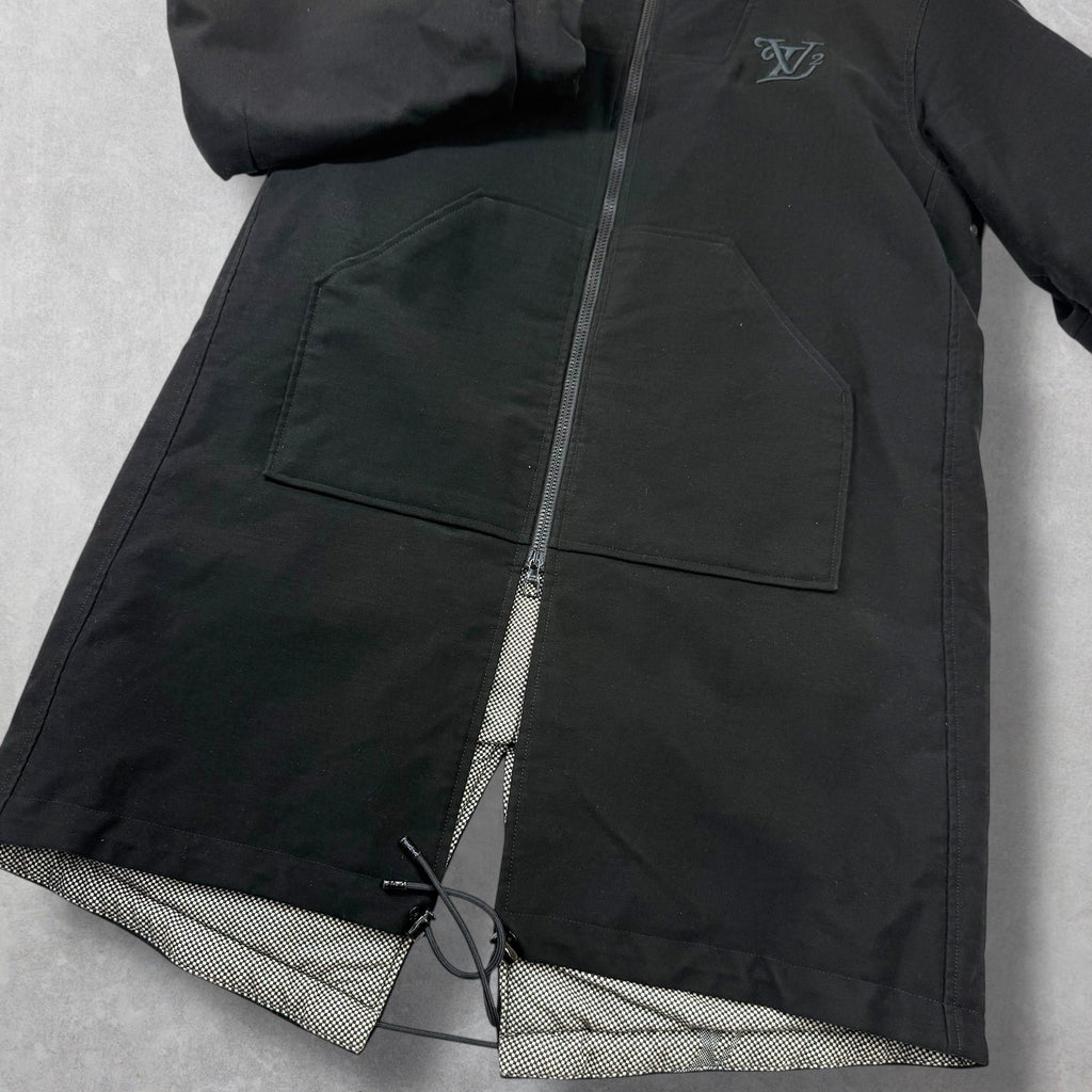Louis Vuitton x Nigo Embroidered Padded Moleskine Parka 48 (M)