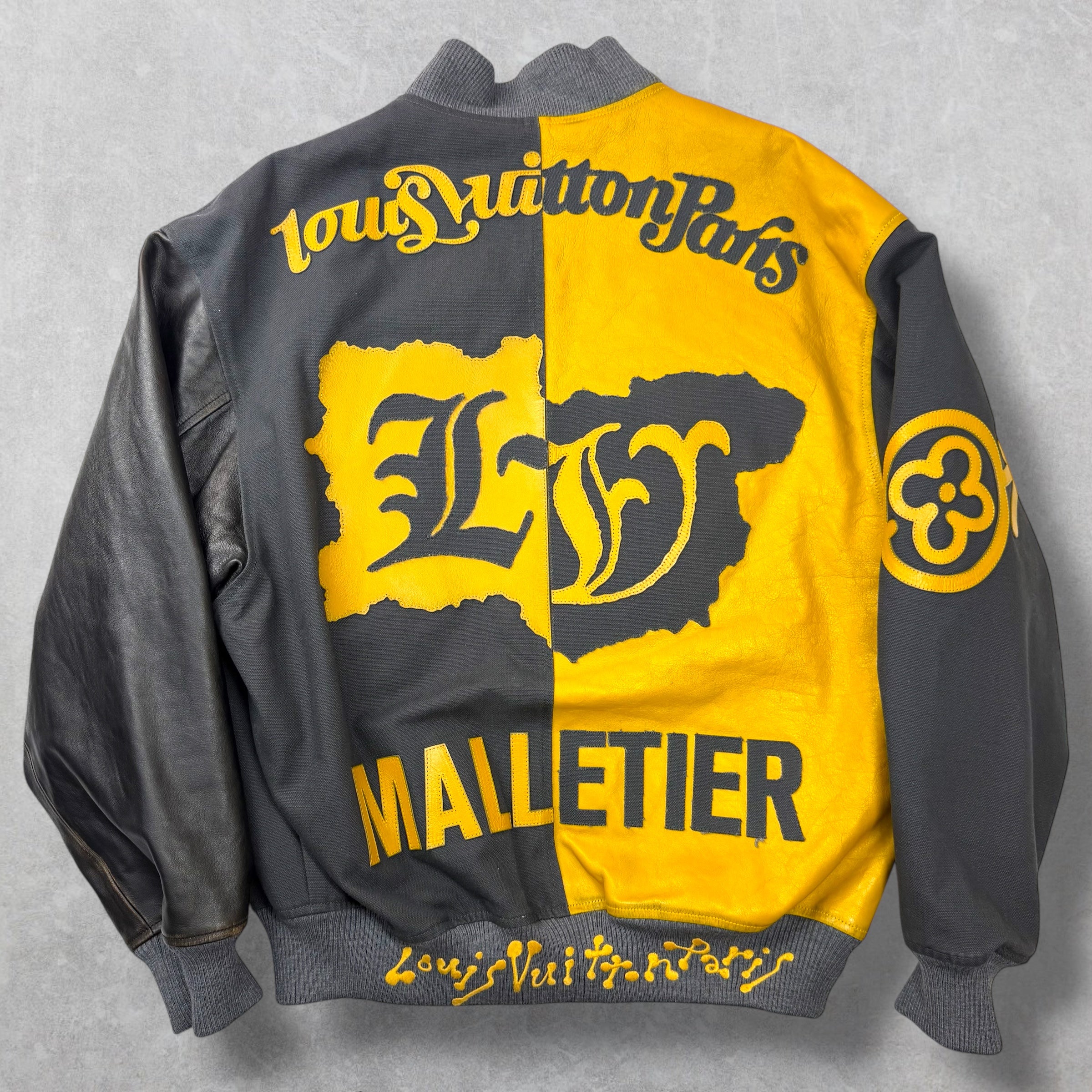 Louis Vuitton Canvas Leather Bomber Marigold Jacket 50 (L)