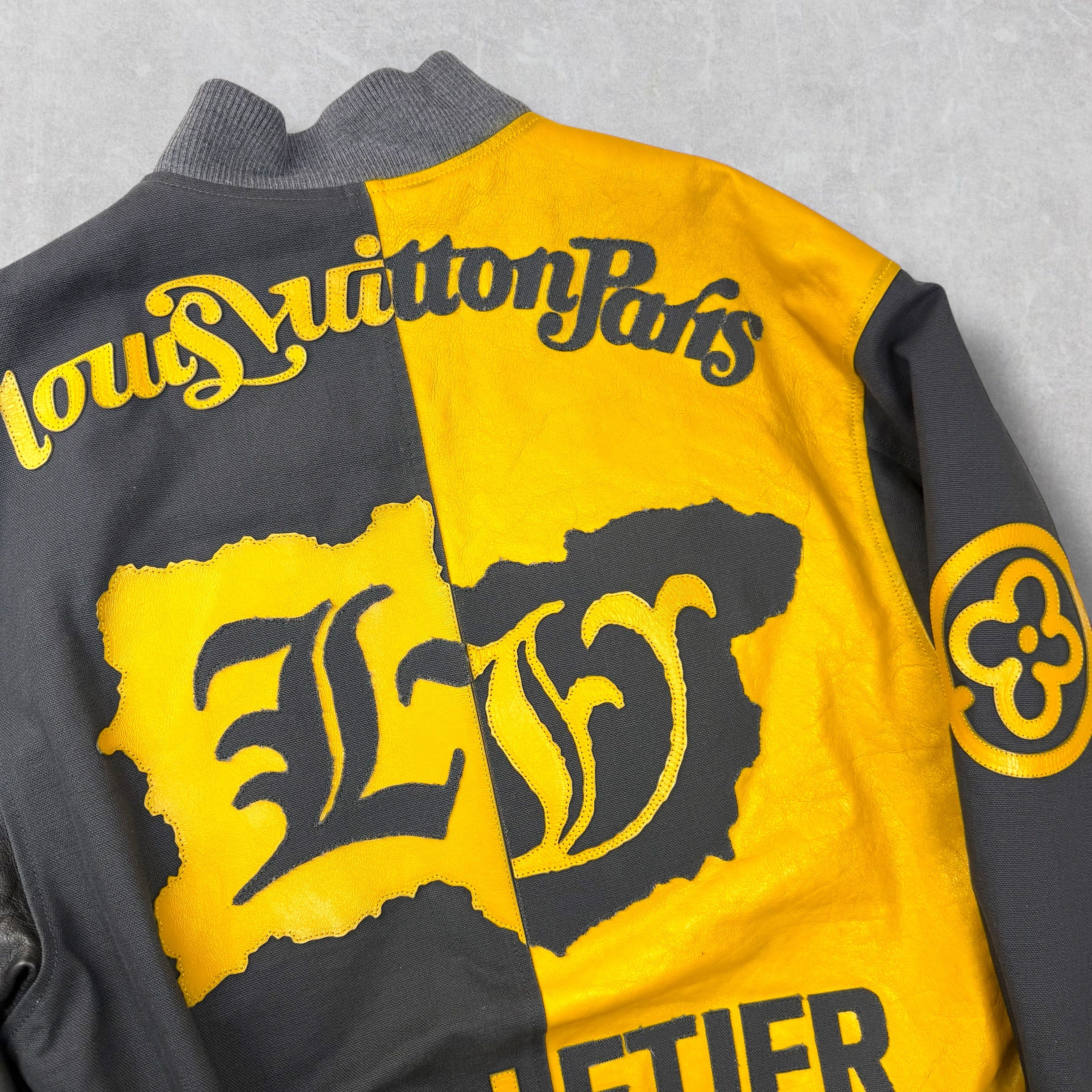 Louis Vuitton Canvas Leather Bomber Marigold Jacket 50 (L)