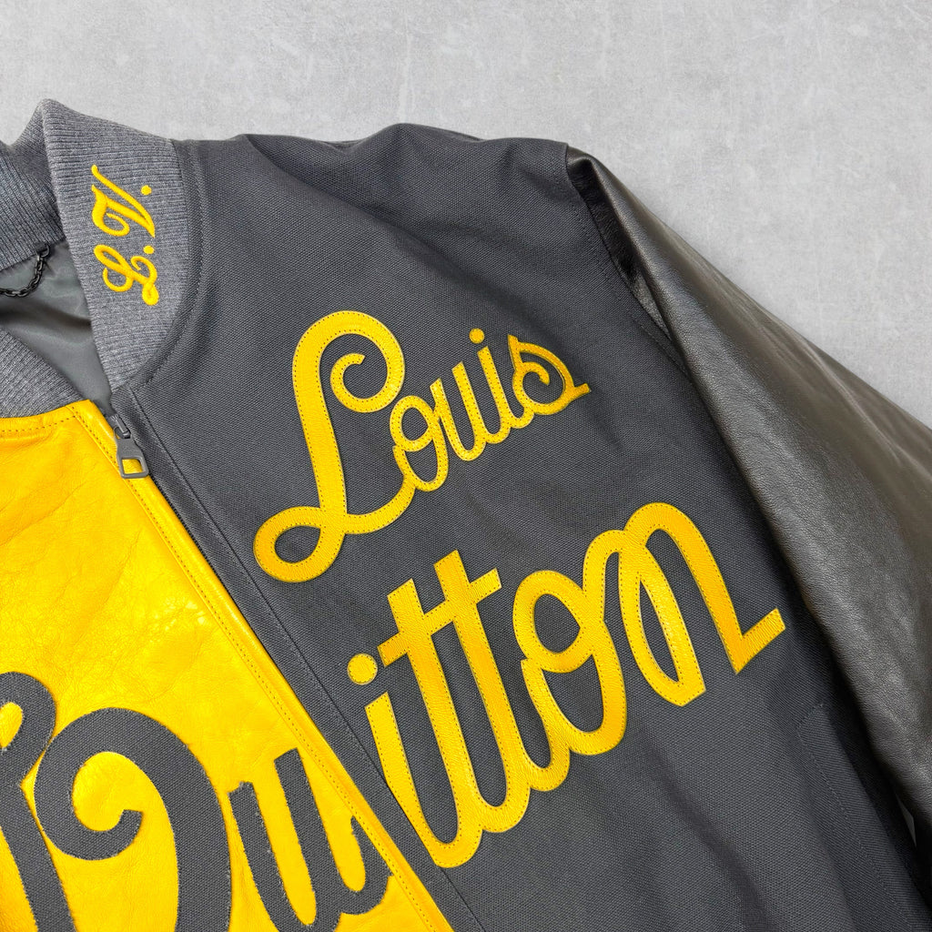 Louis Vuitton Canvas Leather Bomber Marigold Jacket 50 (L)
