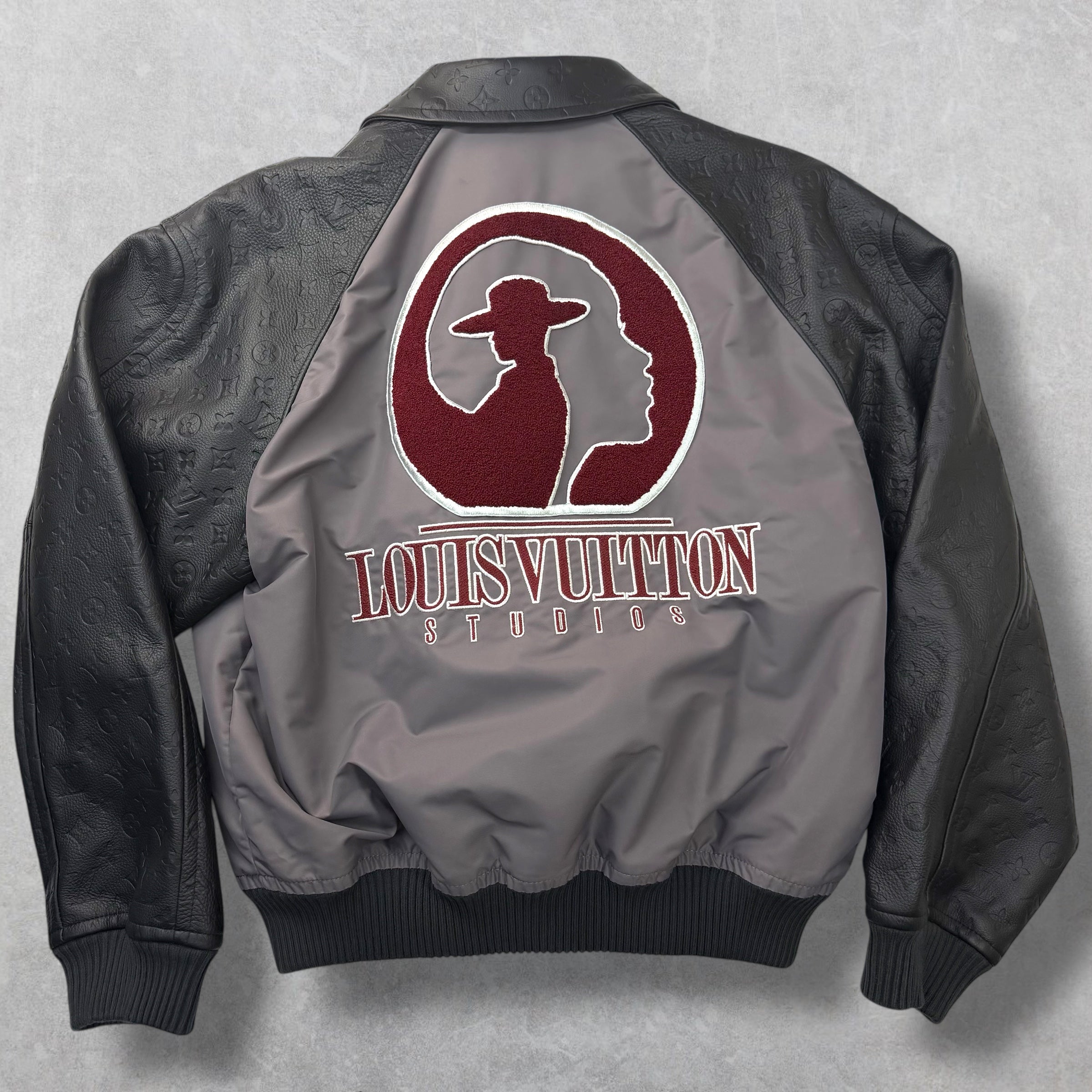 Louis Vuitton Leather and Nylon Film Studios Blouson 48 (L)