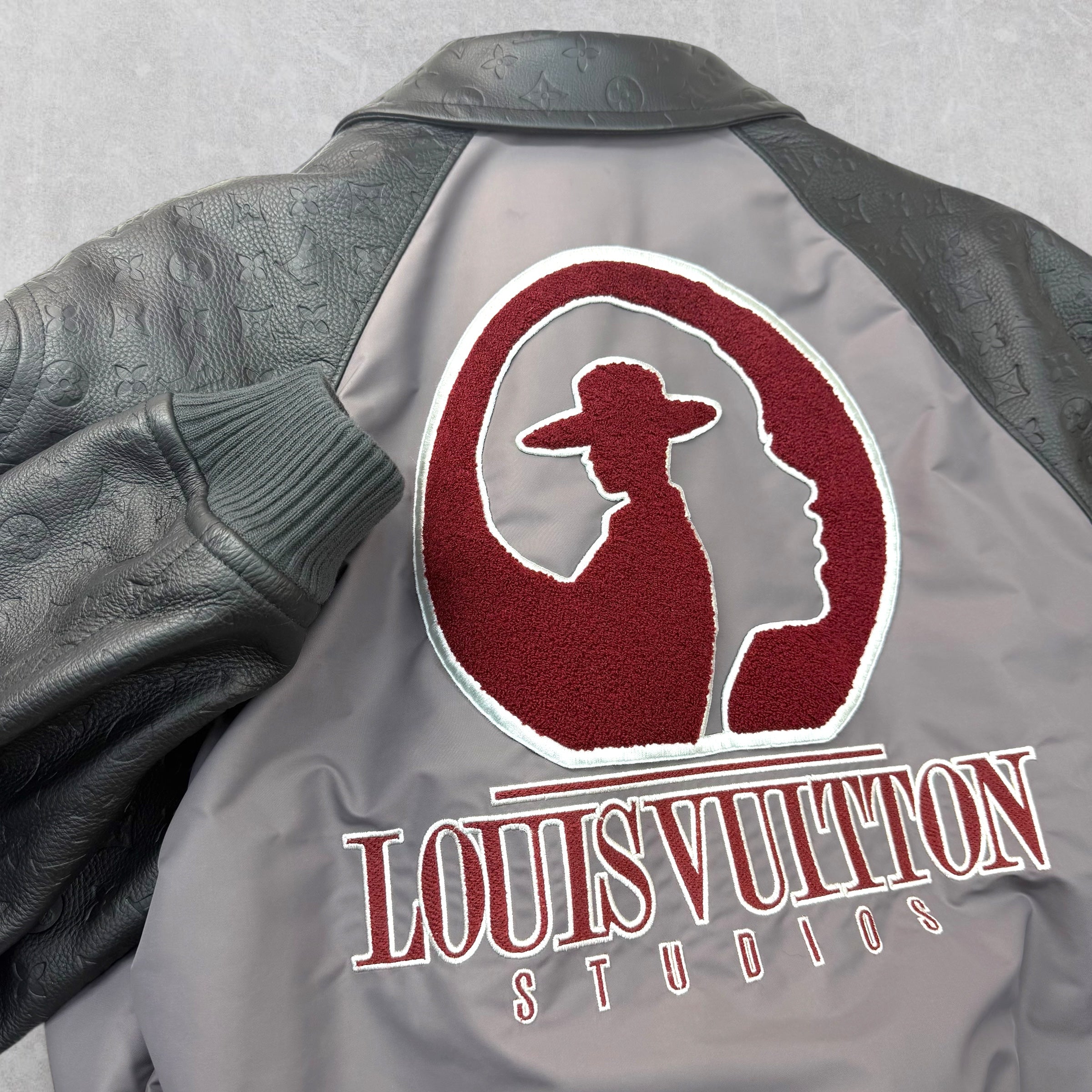 Louis Vuitton Leather and Nylon Film Studios Blouson 48 (L)