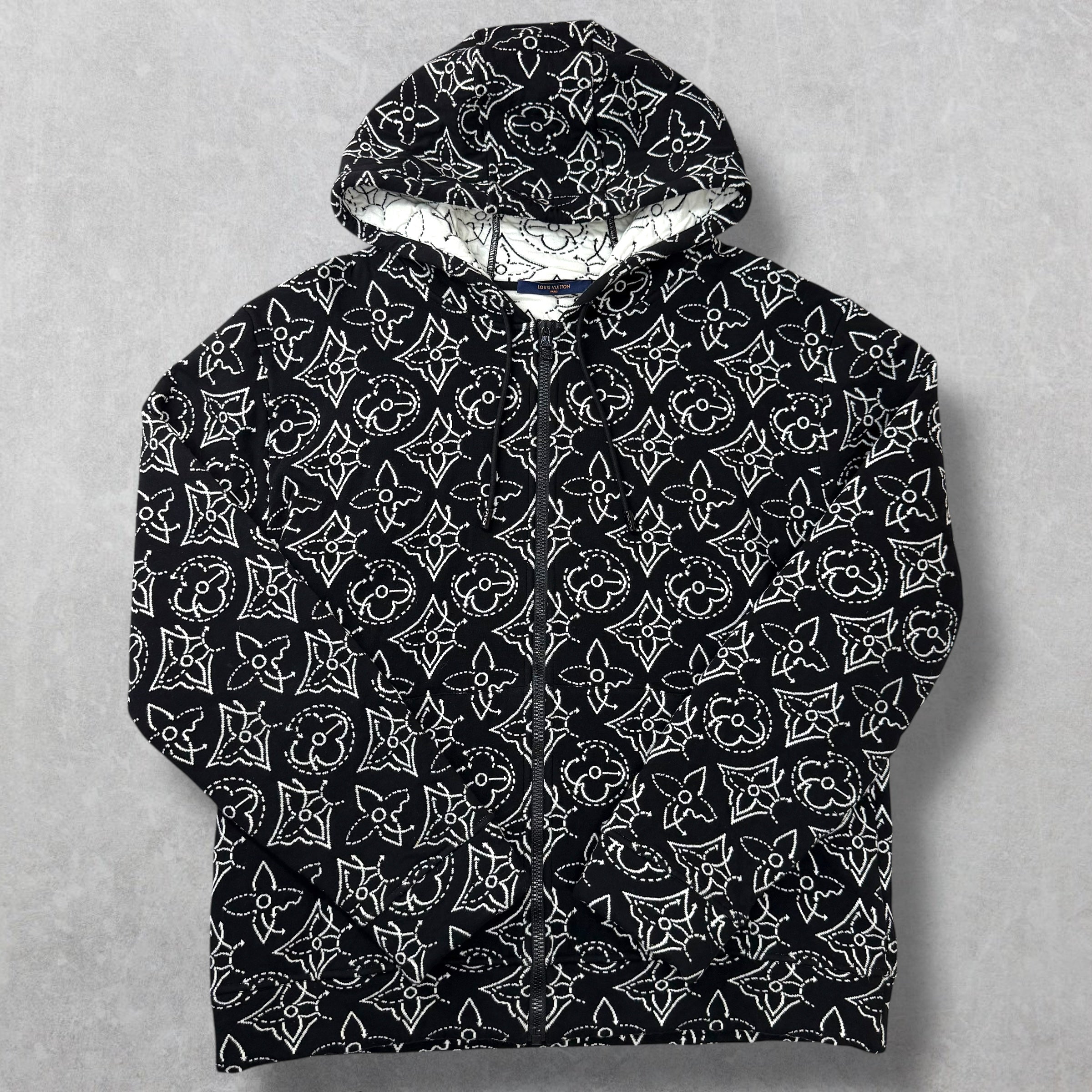 Louis Vuitton x NBA Quilted Zip Hoodie XXL