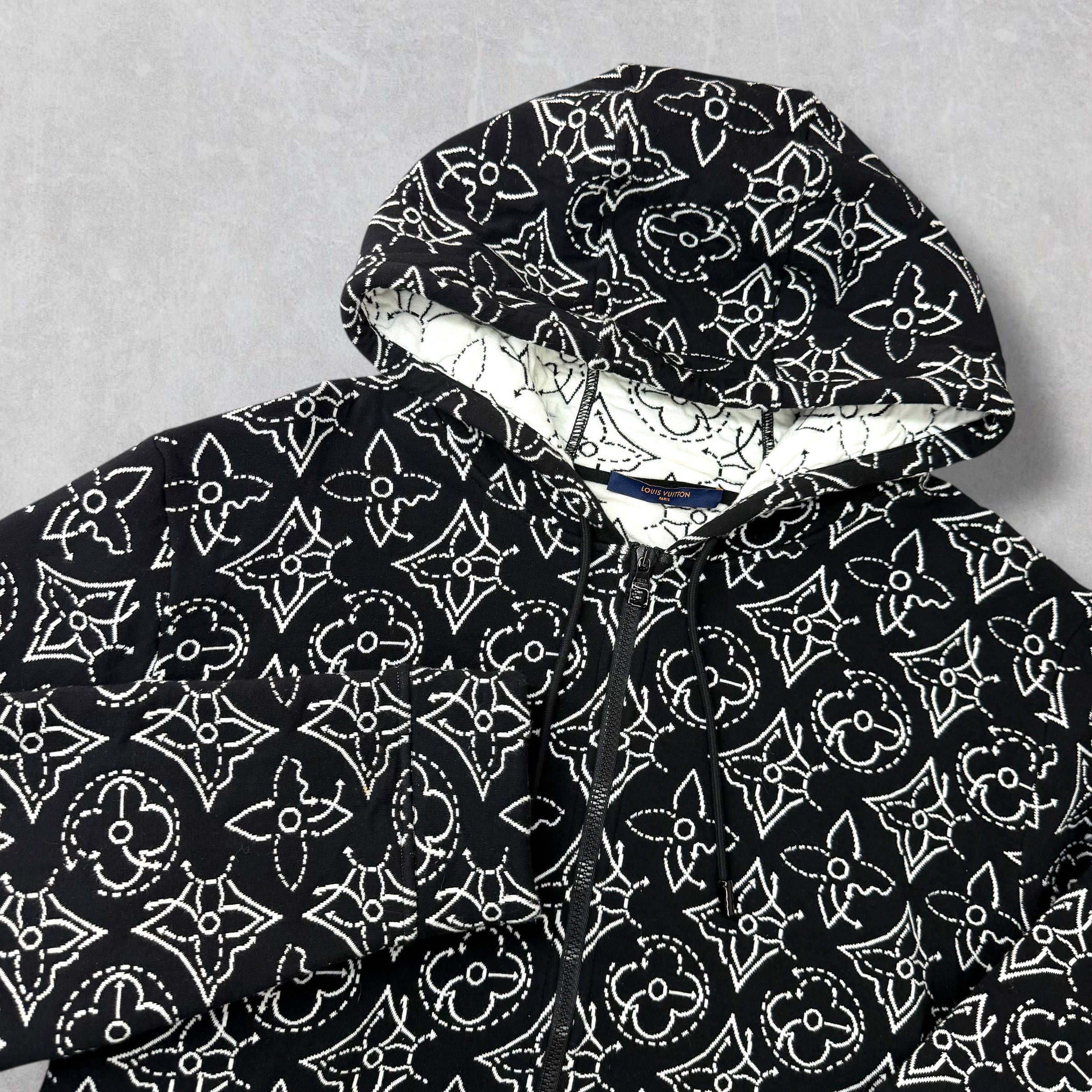 Louis Vuitton x NBA Quilted Zip Hoodie XXL
