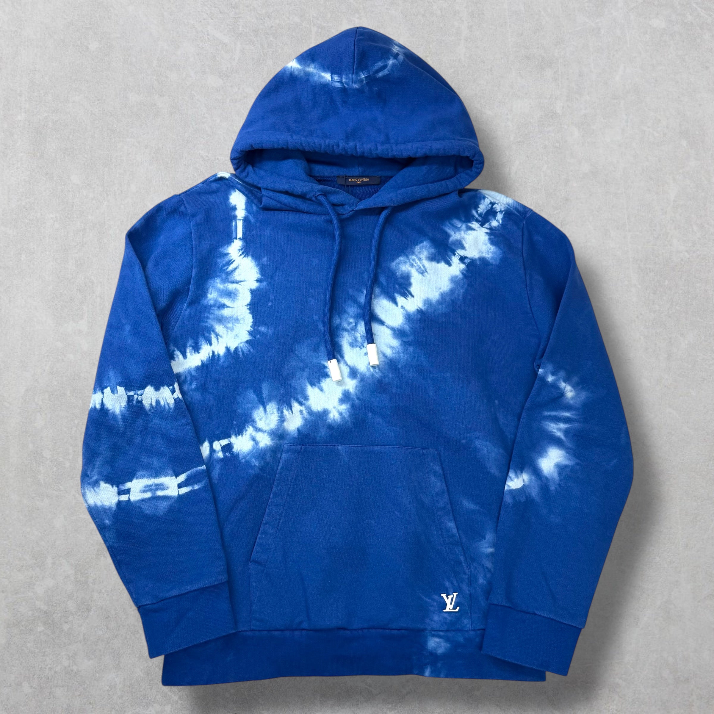 Louis Vuitton Tie Dye Hoodie with LV Signature XL