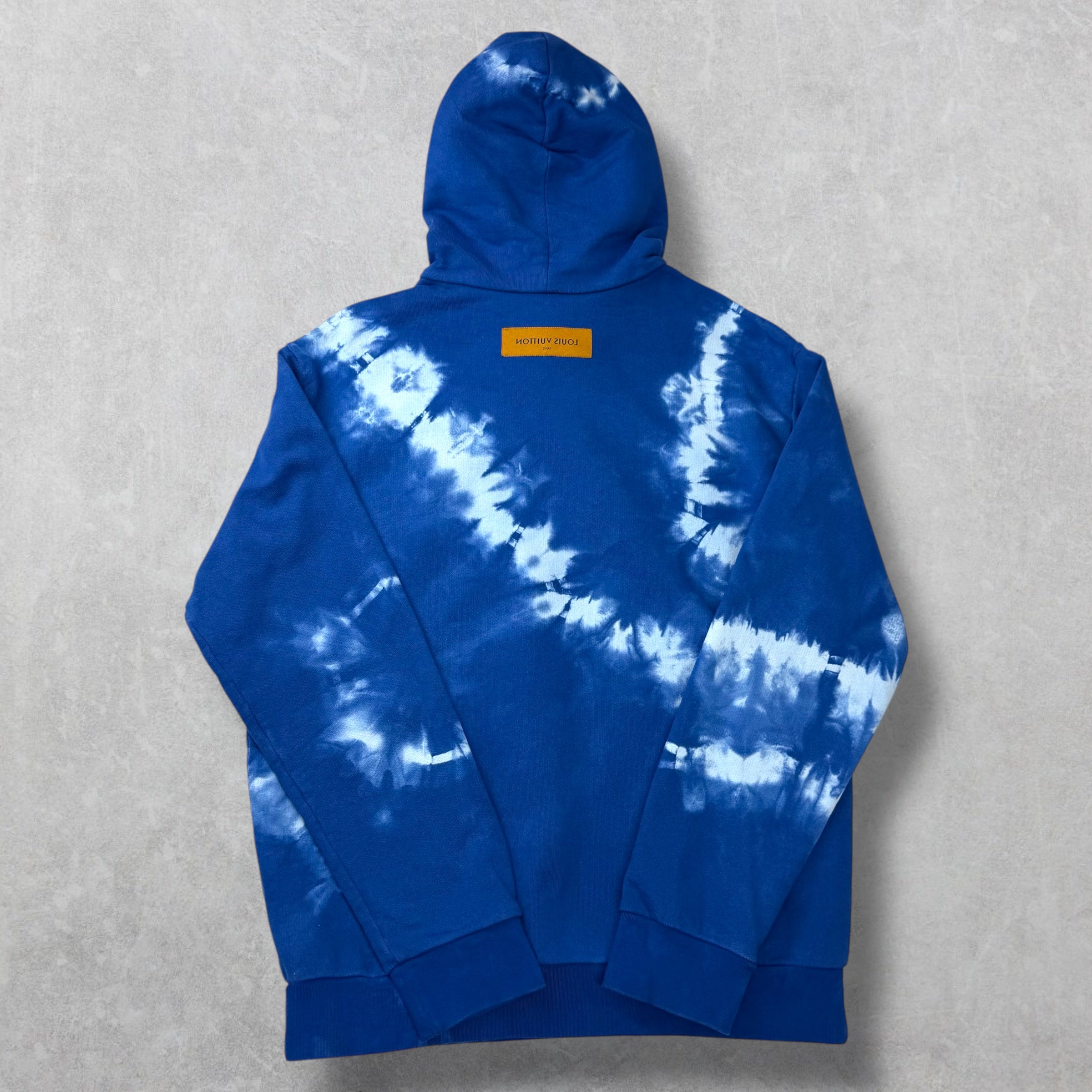 Louis Vuitton Tie Dye Hoodie with LV Signature XL
