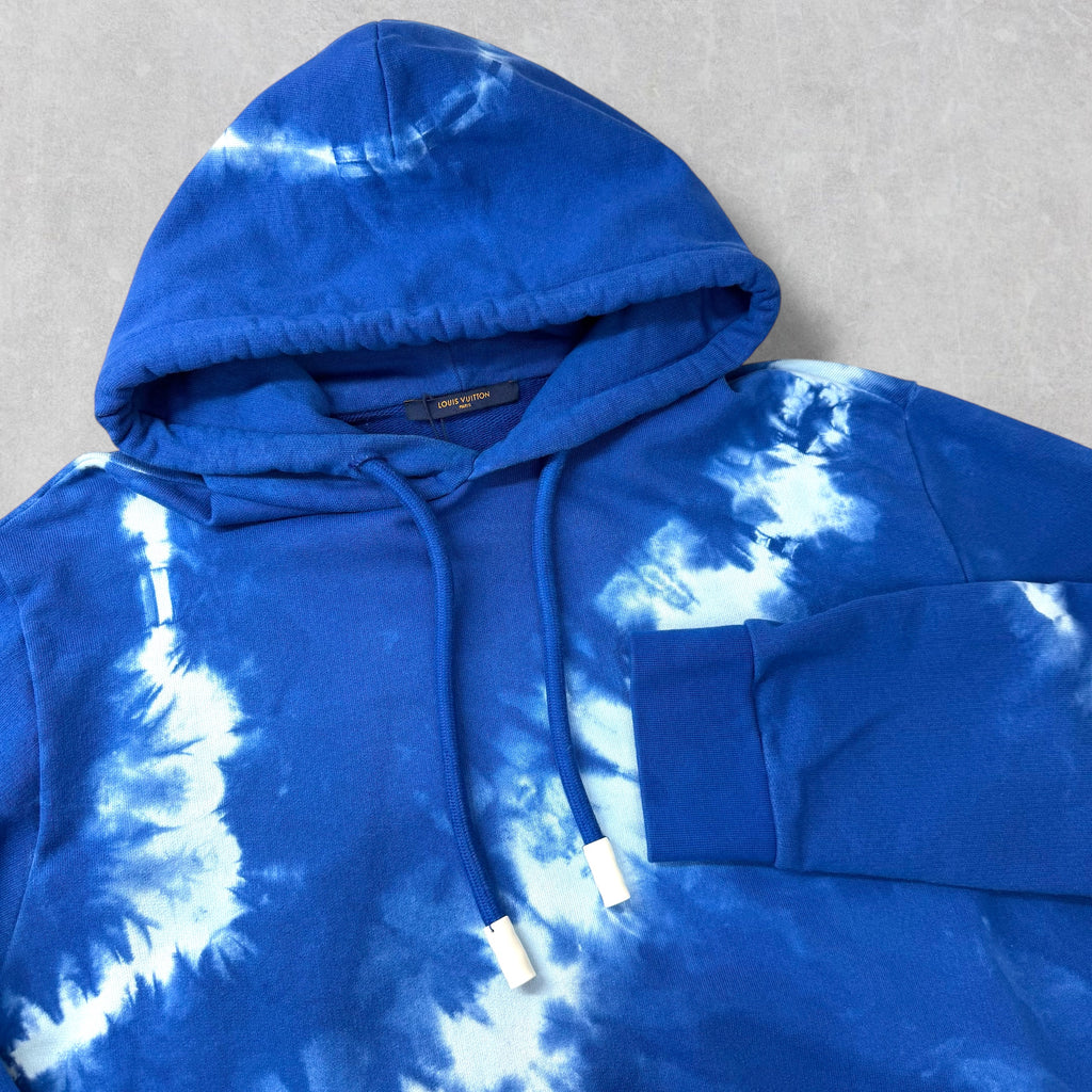 Louis Vuitton Tie Dye Hoodie with LV Signature XL