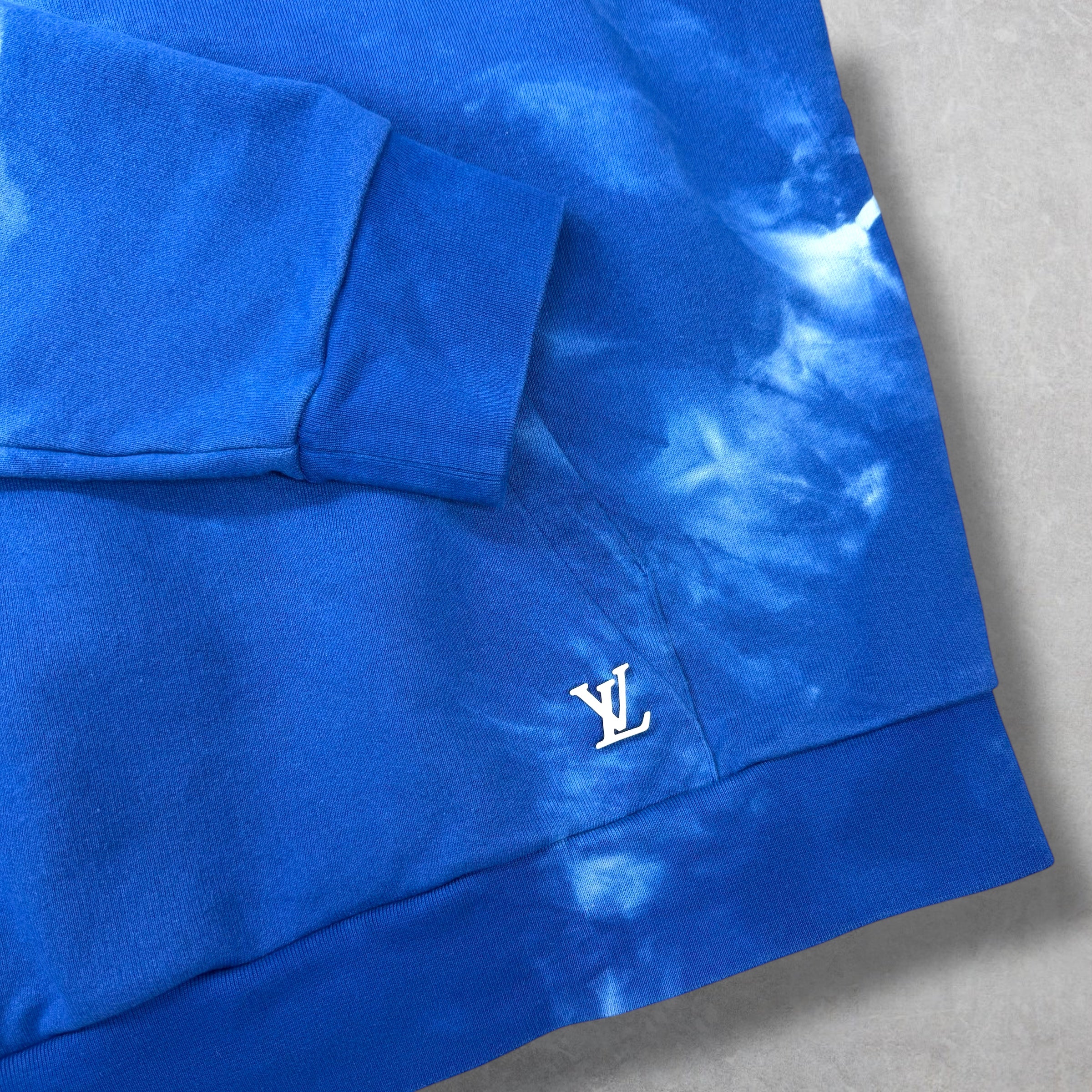 Louis Vuitton Tie Dye Hoodie with LV Signature XL