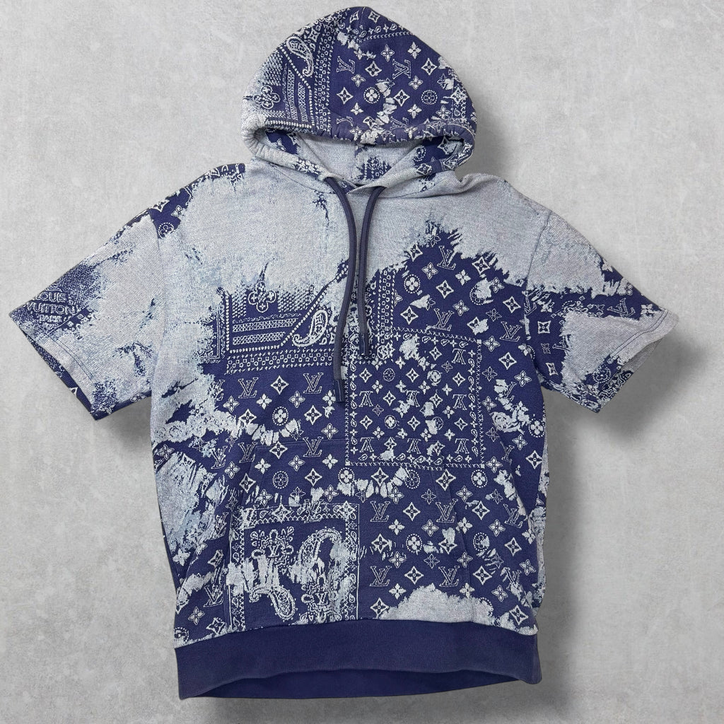 Louis Vuitton Monogram Bandana Short-Sleeve Hoodie L