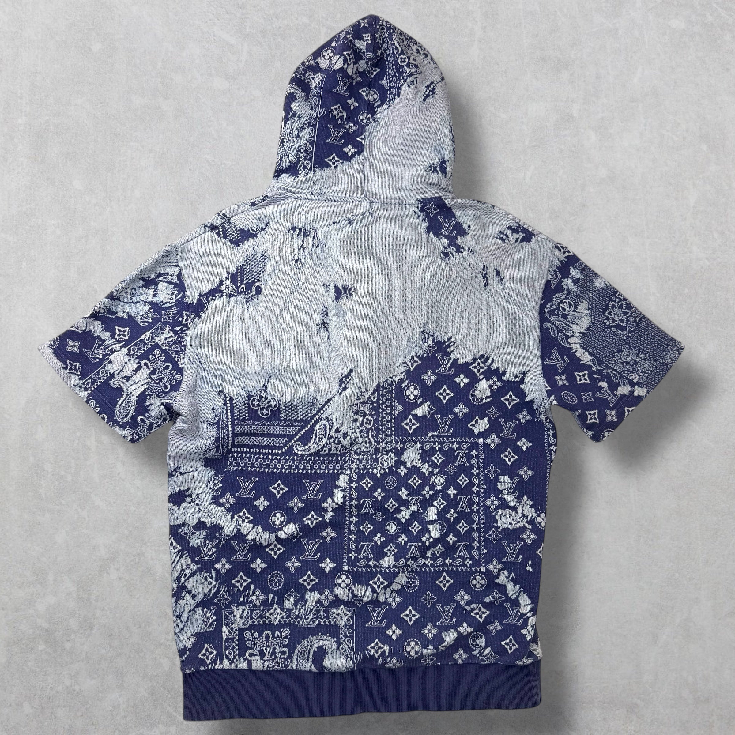 Louis Vuitton Monogram Bandana Short-Sleeve Hoodie L