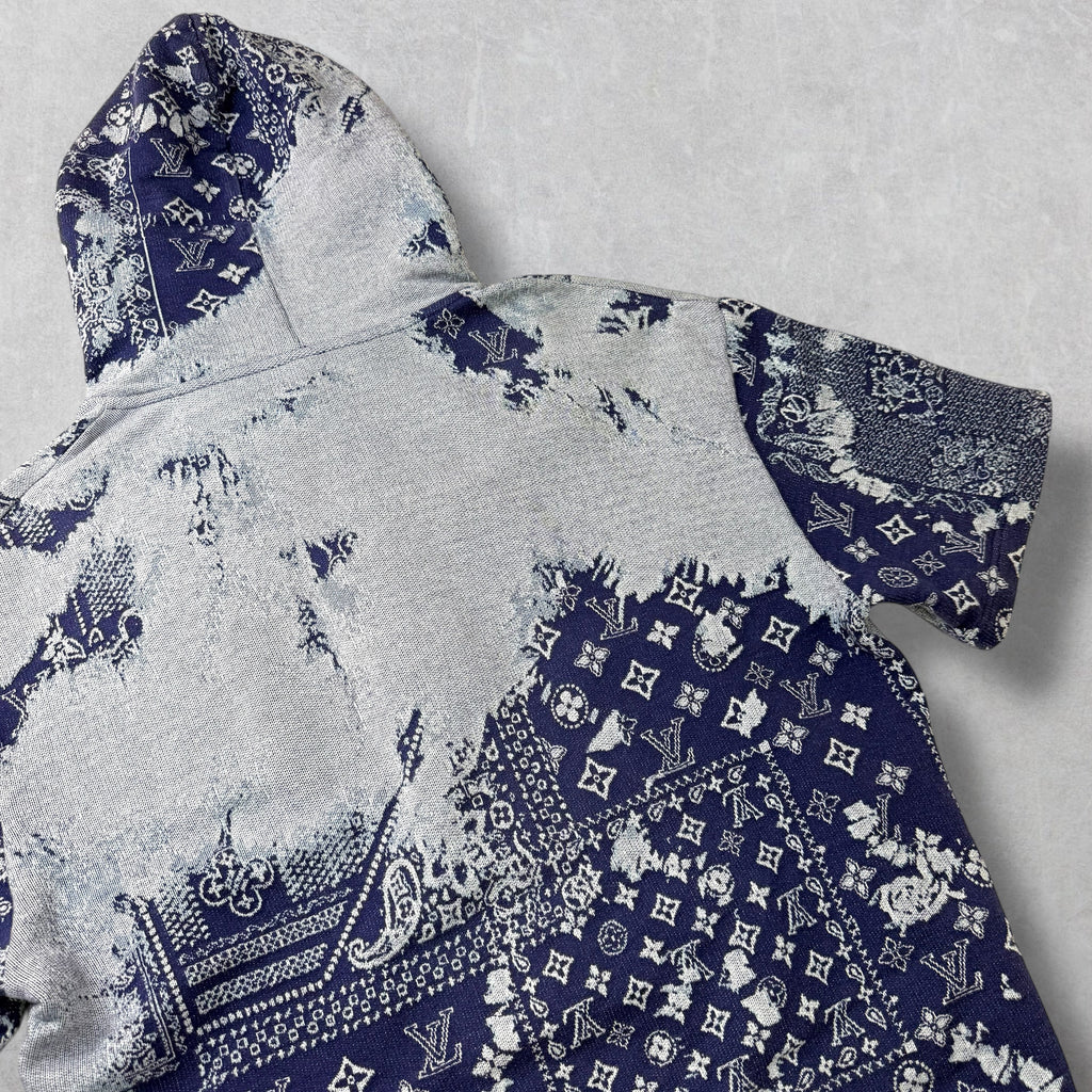 Louis Vuitton Monogram Bandana Short-Sleeve Hoodie L