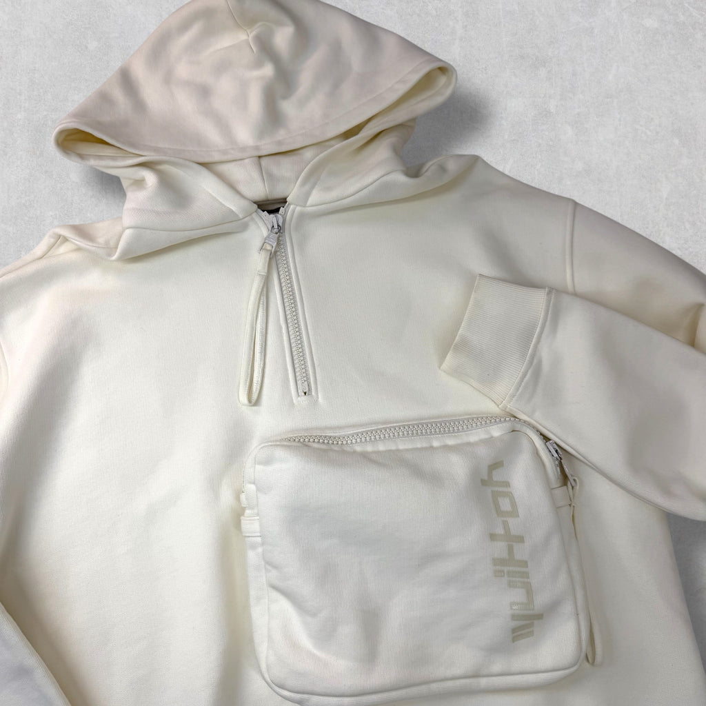 Louis Vuitton 3D Patched Pocket Half-Zip Hoodie XL