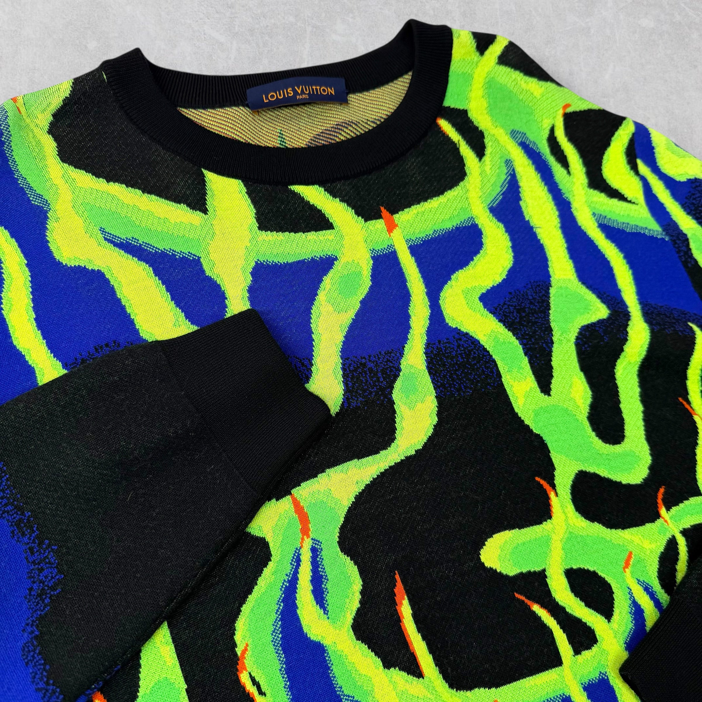 Louis Vuitton Flame Graphic Crewneck Sweater XXL