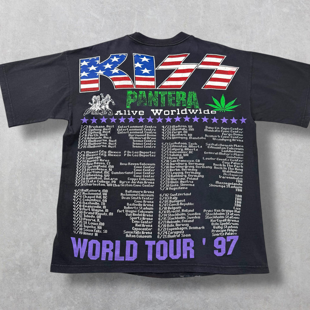 Vintage '97 Resurreccion Kiss & Pantera Tour Tee XL