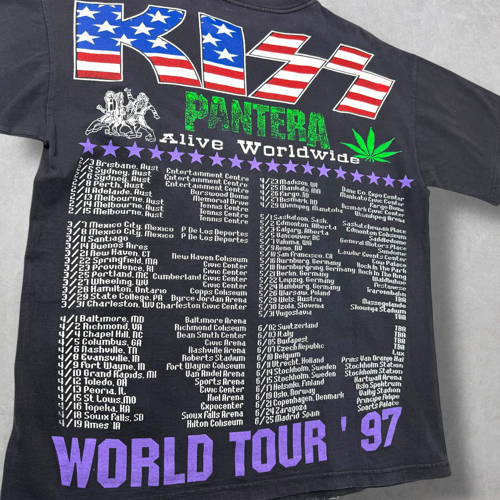 Vintage '97 Resurreccion Kiss & Pantera Tour Tee XL