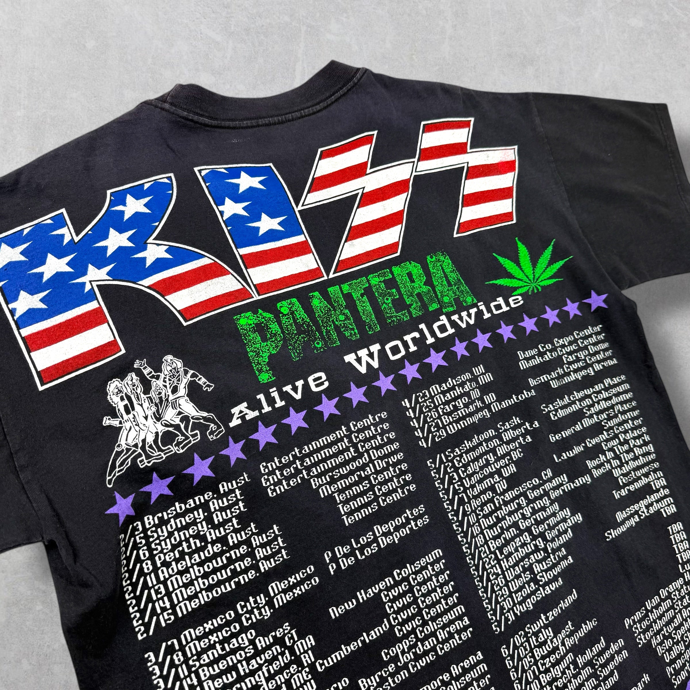 Vintage '97 Resurreccion Kiss & Pantera Tour Tee XL
