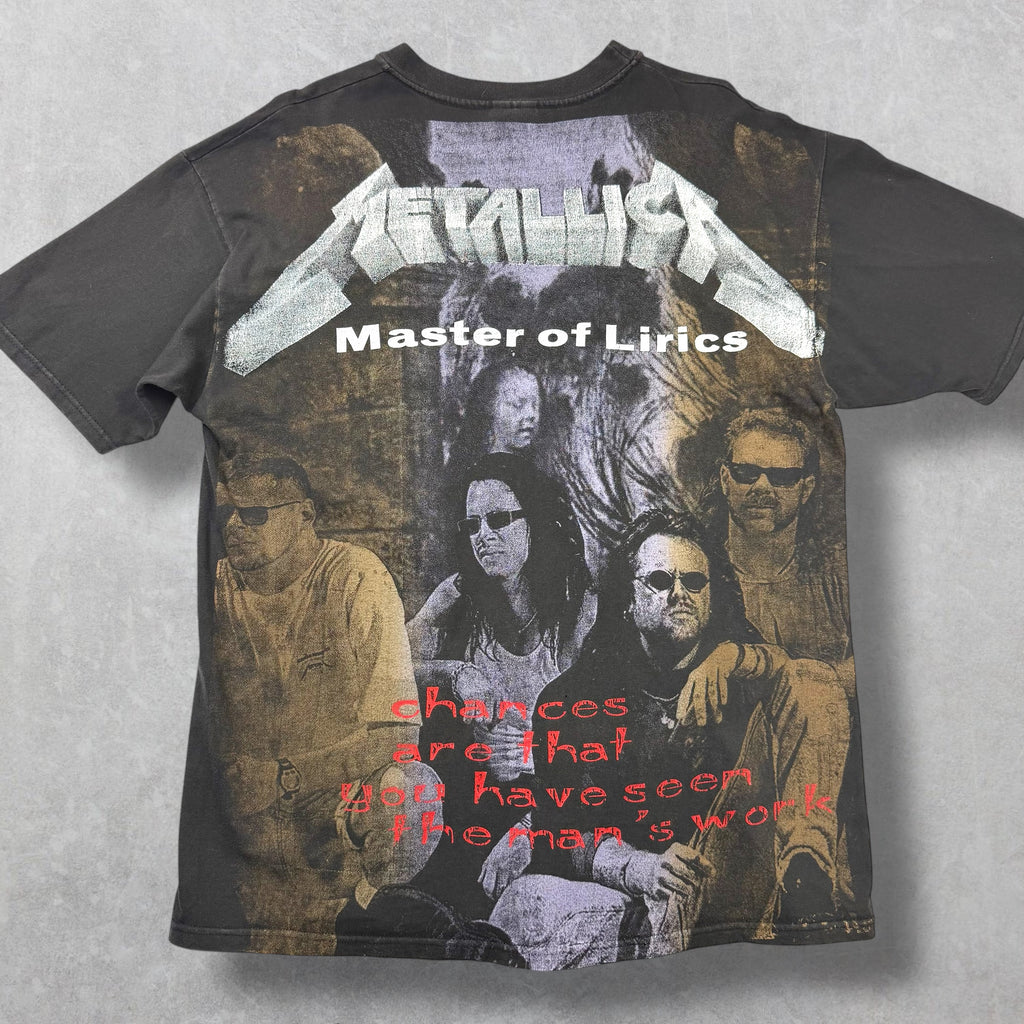 Vintage 90's Metallica Master of Lyrics Mexican Bootleg XL