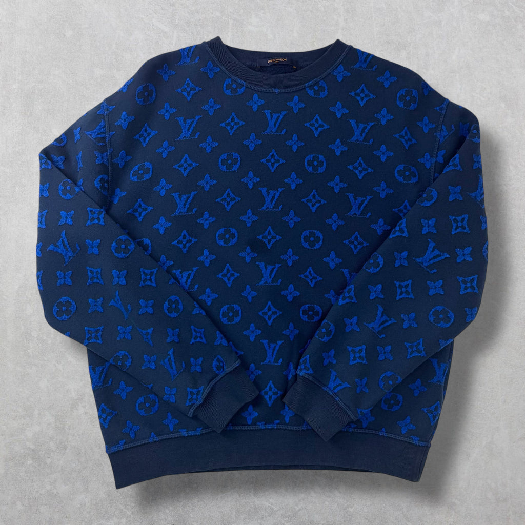 Louis Vuitton Monogram Jacquard Crewneck Sweater M