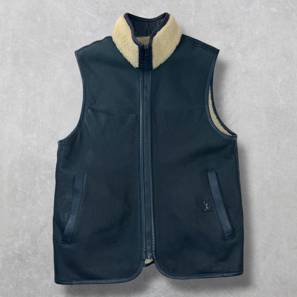 Louis Vuitton Reversible Shearling Gilet 46 (S)