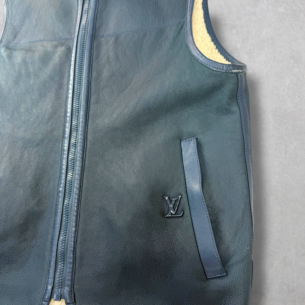 Louis Vuitton Reversible Shearling Gilet 46 (S)
