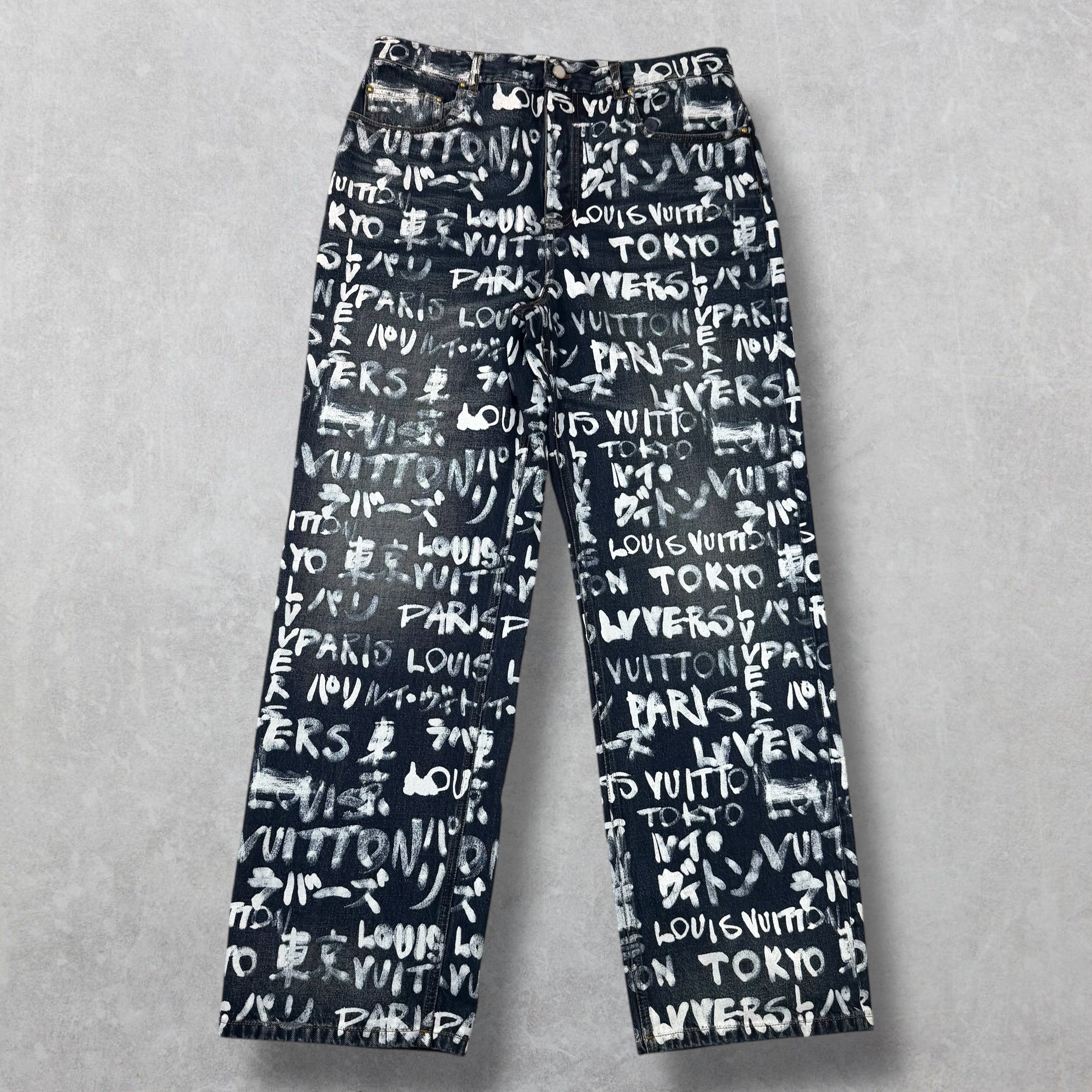 Louis Vuitton Denim Skate Pants 34