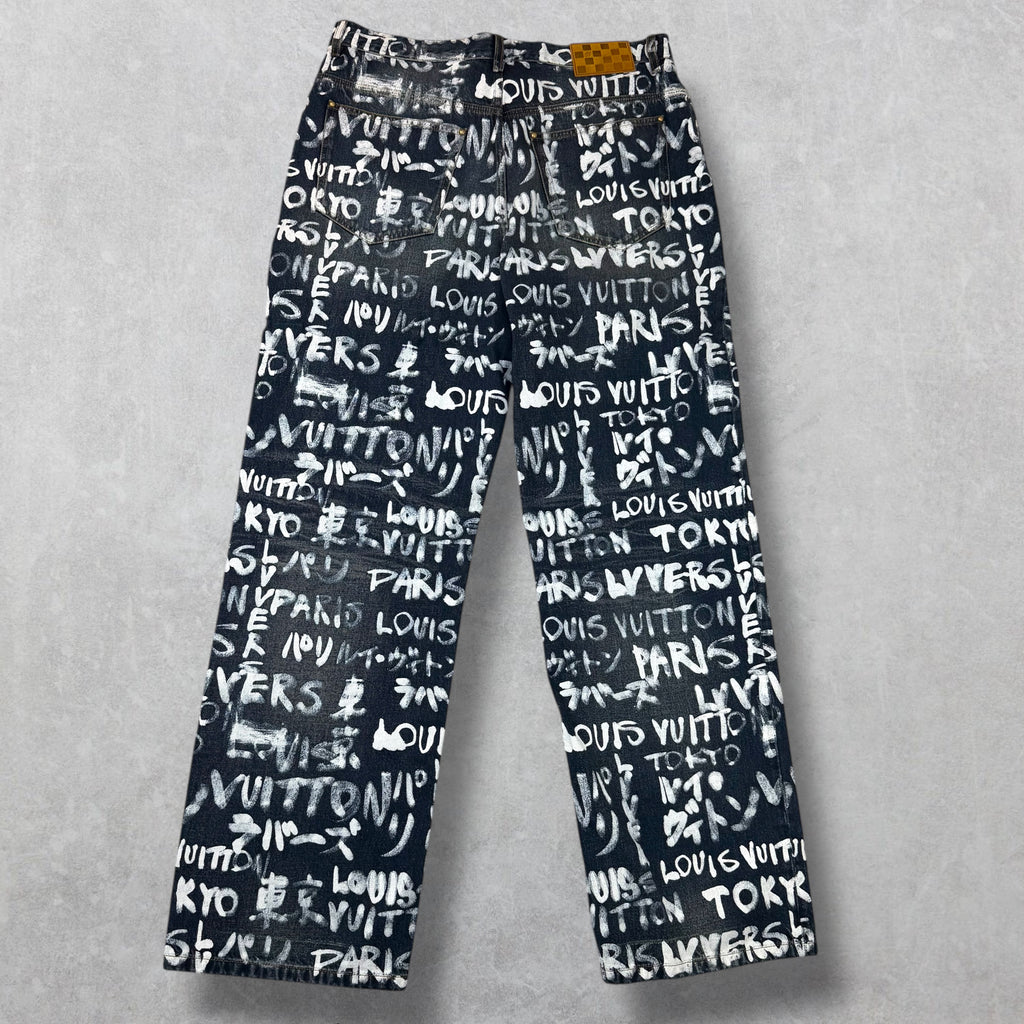 Louis Vuitton Denim Skate Pants 34