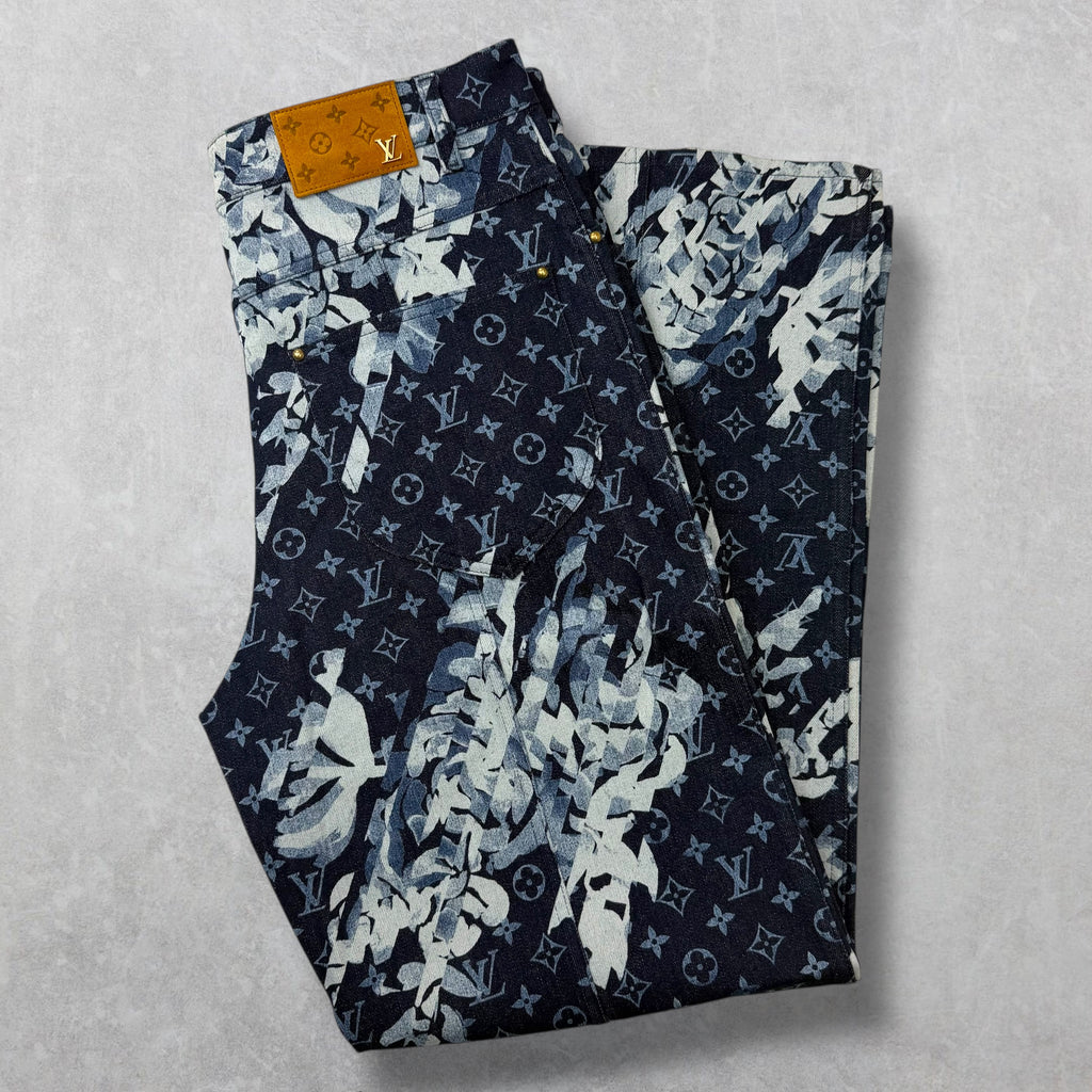 Louis Vuitton Monogram Flower Graphic Denim 34