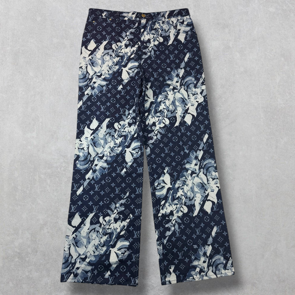 Louis Vuitton Monogram Flower Graphic Denim 34