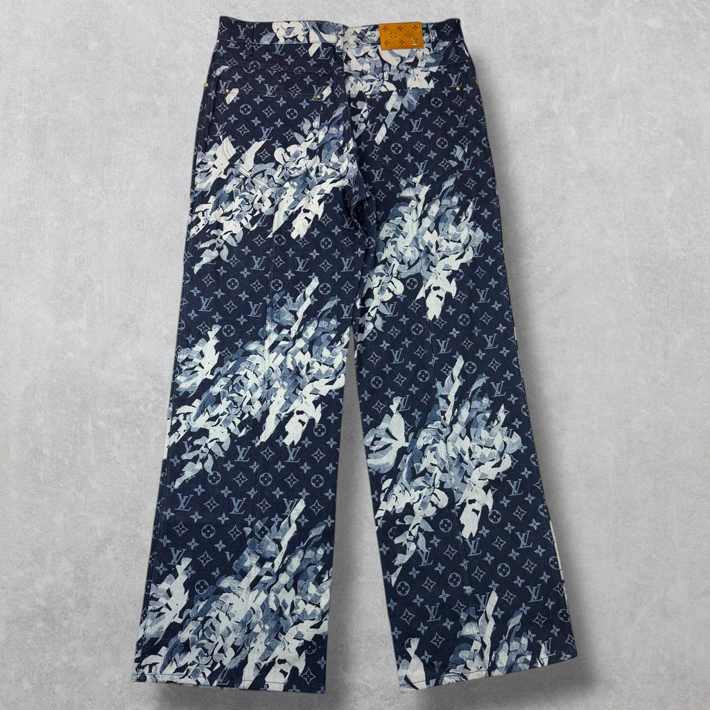 Louis Vuitton Monogram Flower Graphic Denim 34