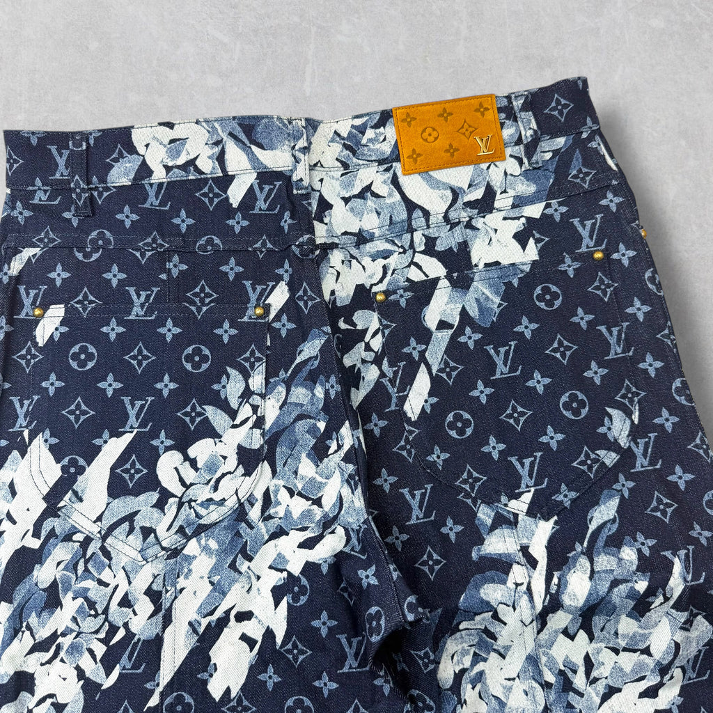 Louis Vuitton Monogram Flower Graphic Denim 34
