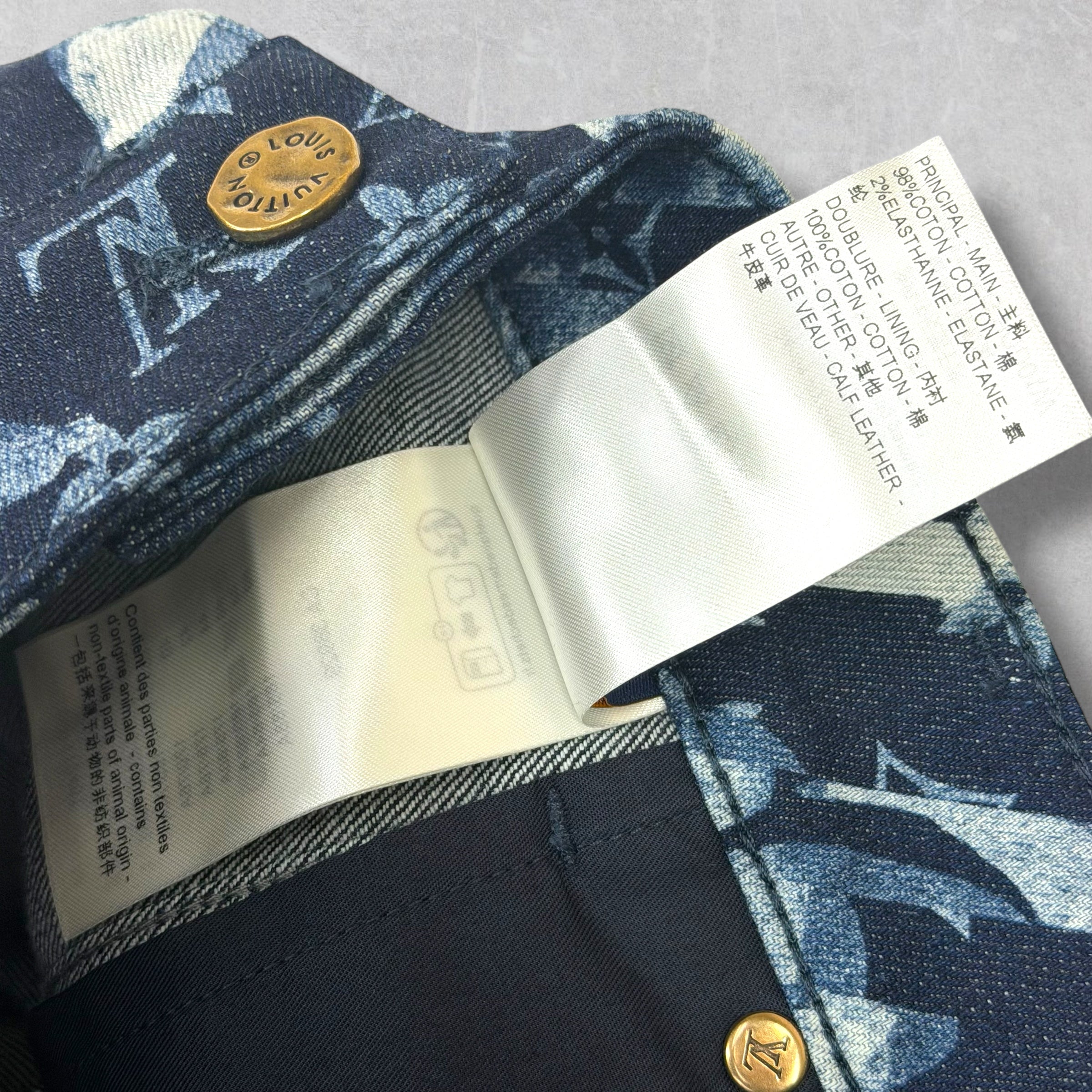 Louis Vuitton Monogram Flower Graphic Denim 34
