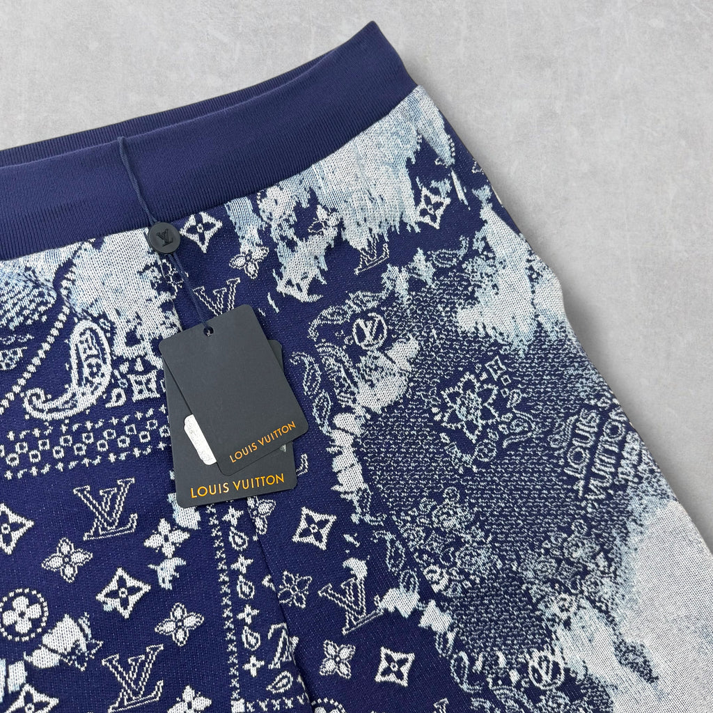Louis Vuitton Monogram Bandana Sweat Shorts S