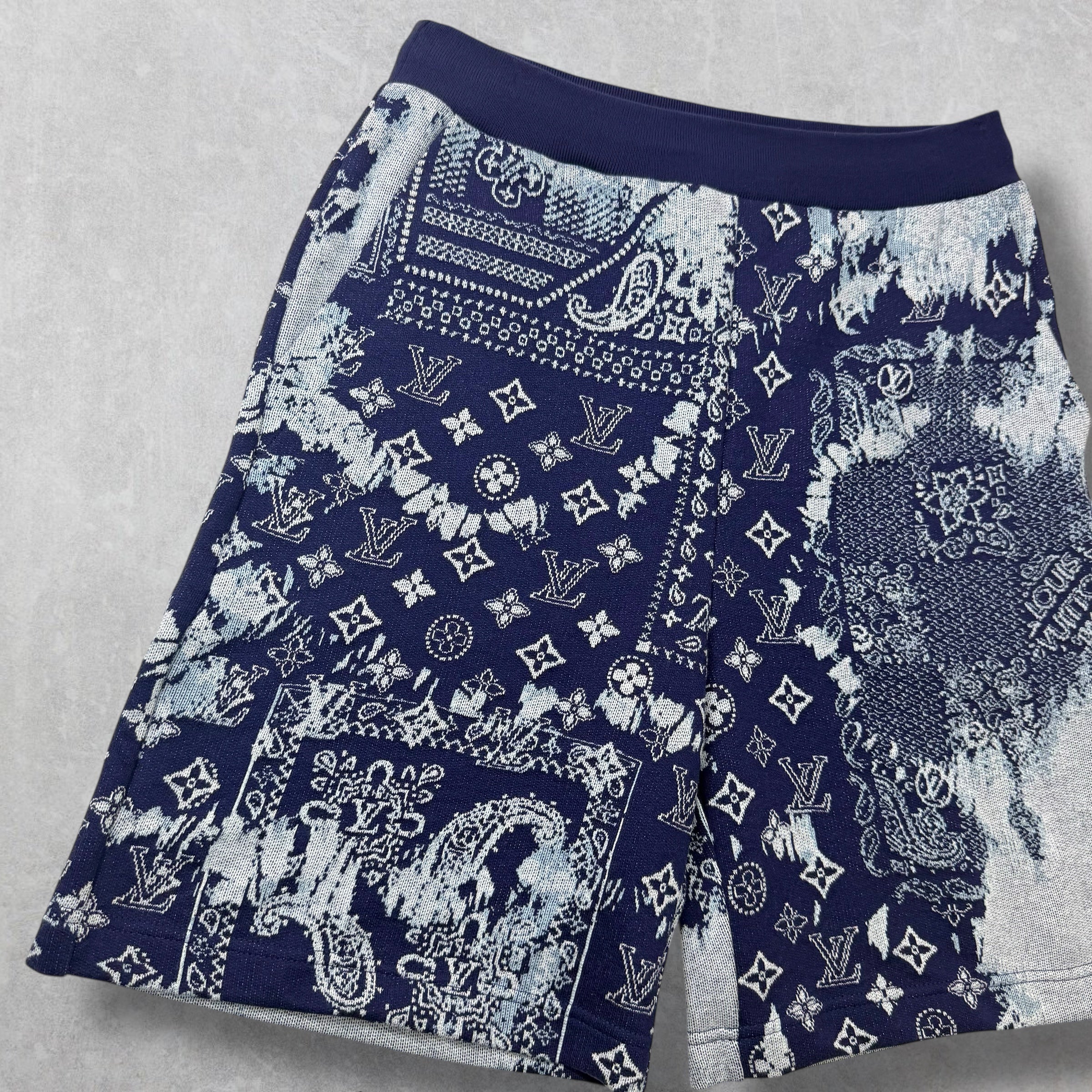 Louis Vuitton Monogram Bandana Sweat Shorts S