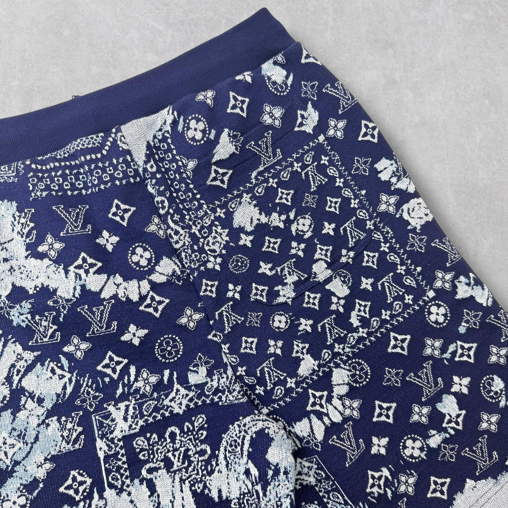 Louis Vuitton Monogram Bandana Sweat Shorts S