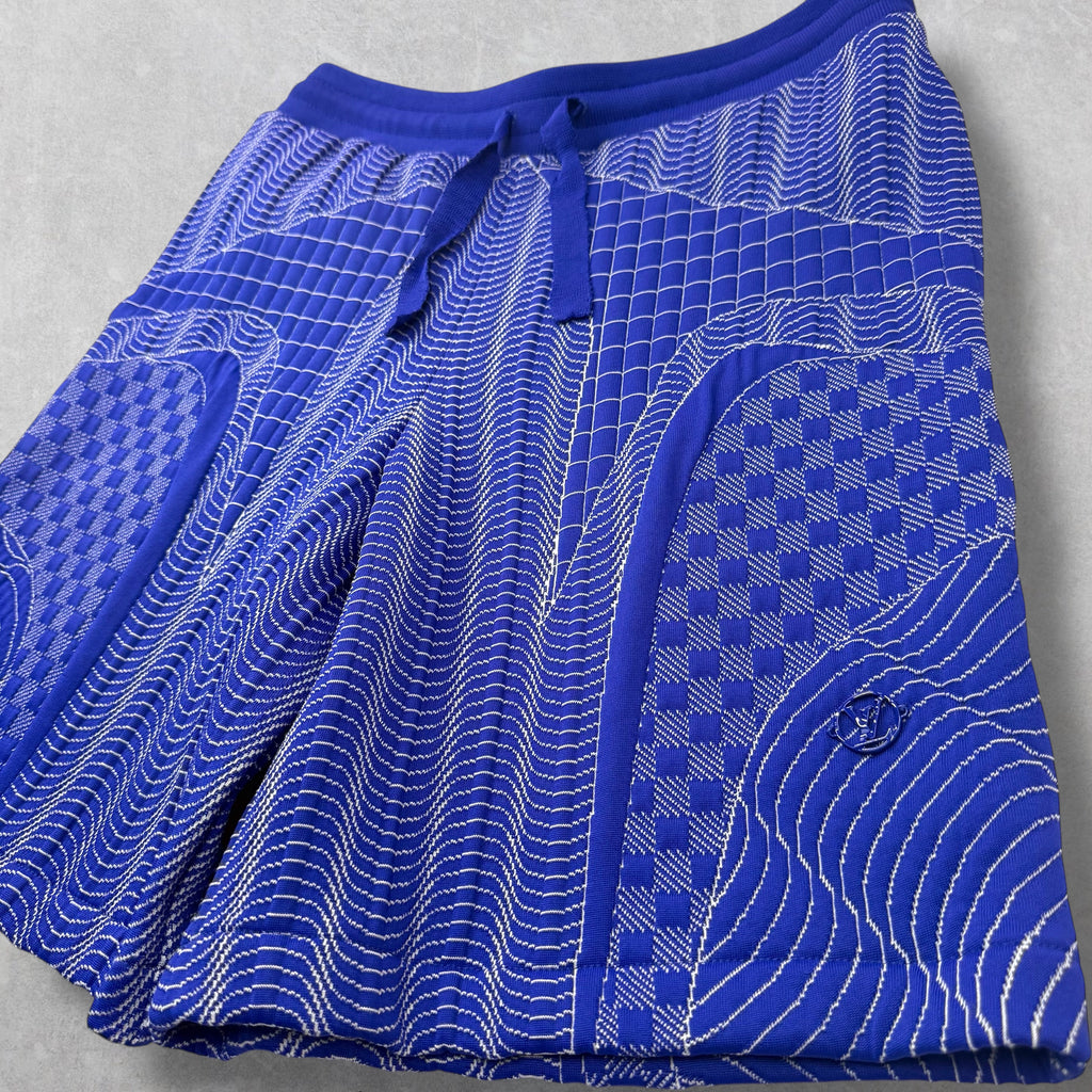 Louis Vuitton Graphic Damier Jogger Shorts XL