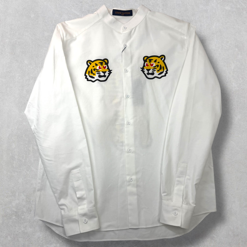 Louis Vuitton X Nigo Tiger Mandarin Collar Shirt XL