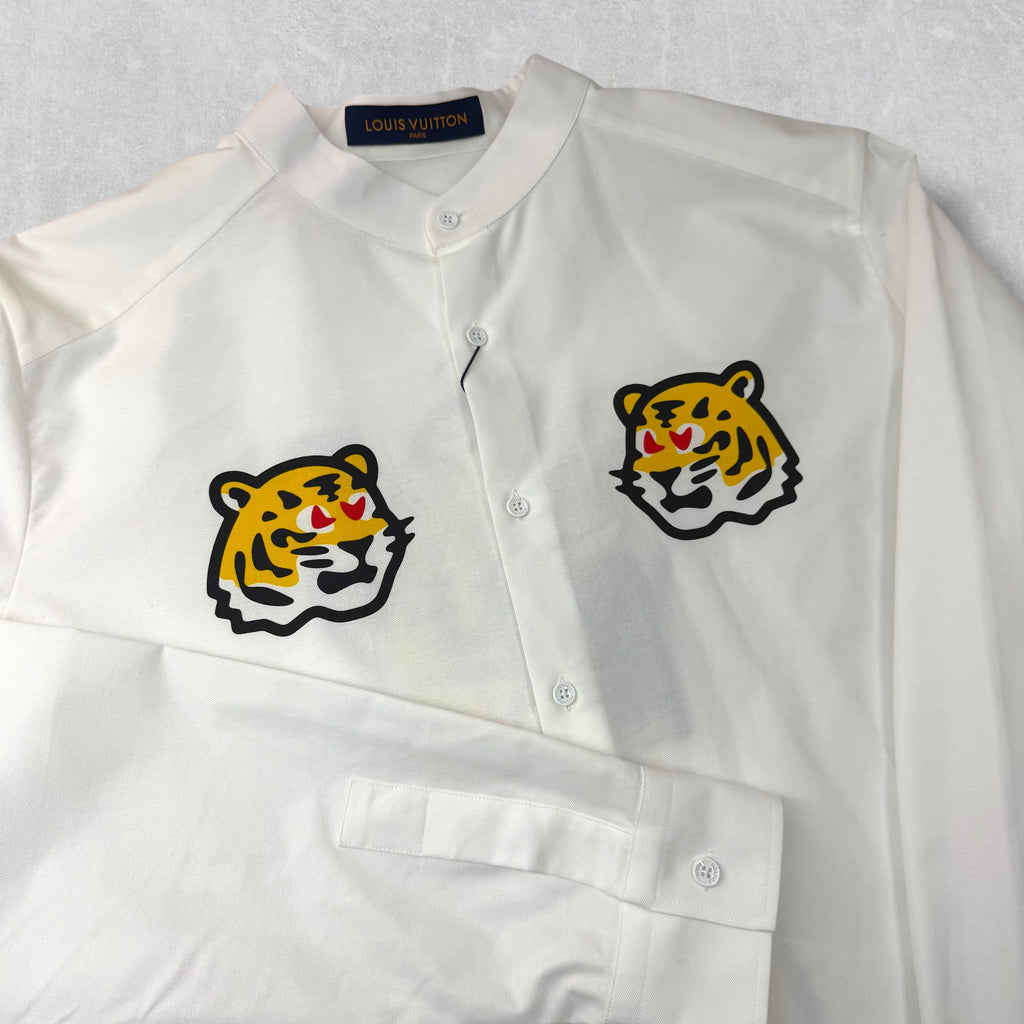 Louis Vuitton X Nigo Tiger Mandarin Collar Shirt XL
